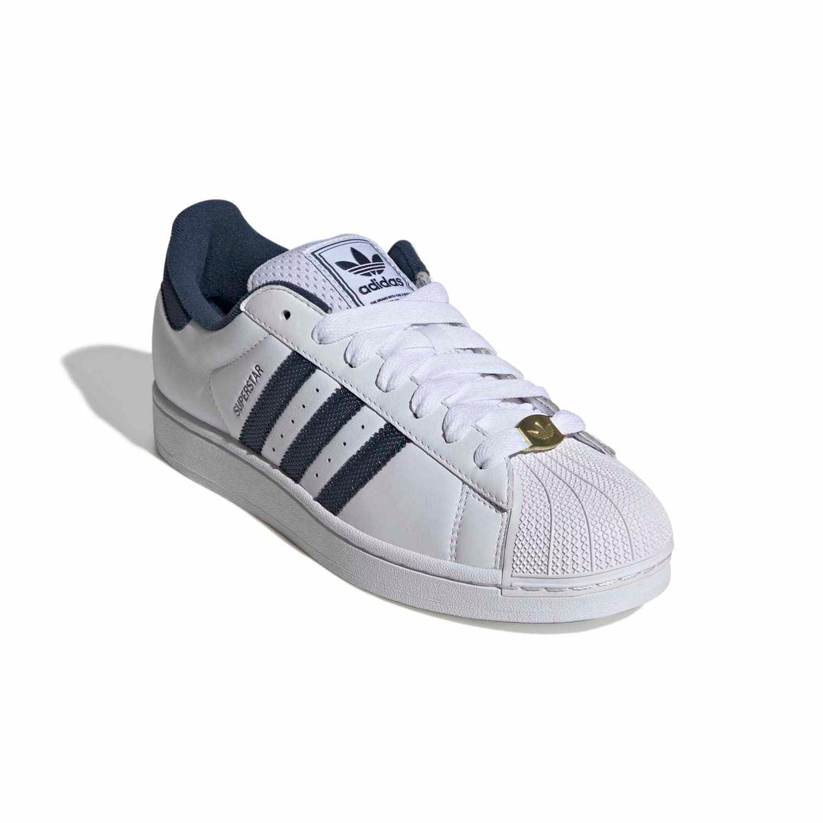Sneakers Adidas Superstar II blanc et bleu – vue 3