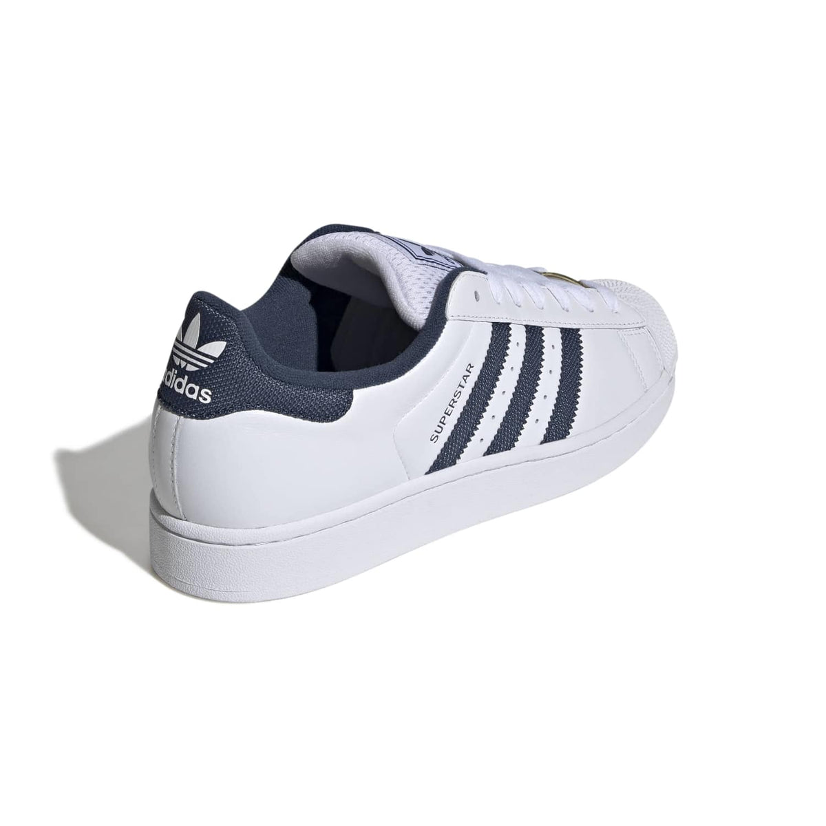 Sneakers Adidas Superstar II blanc et bleu – vue 4
