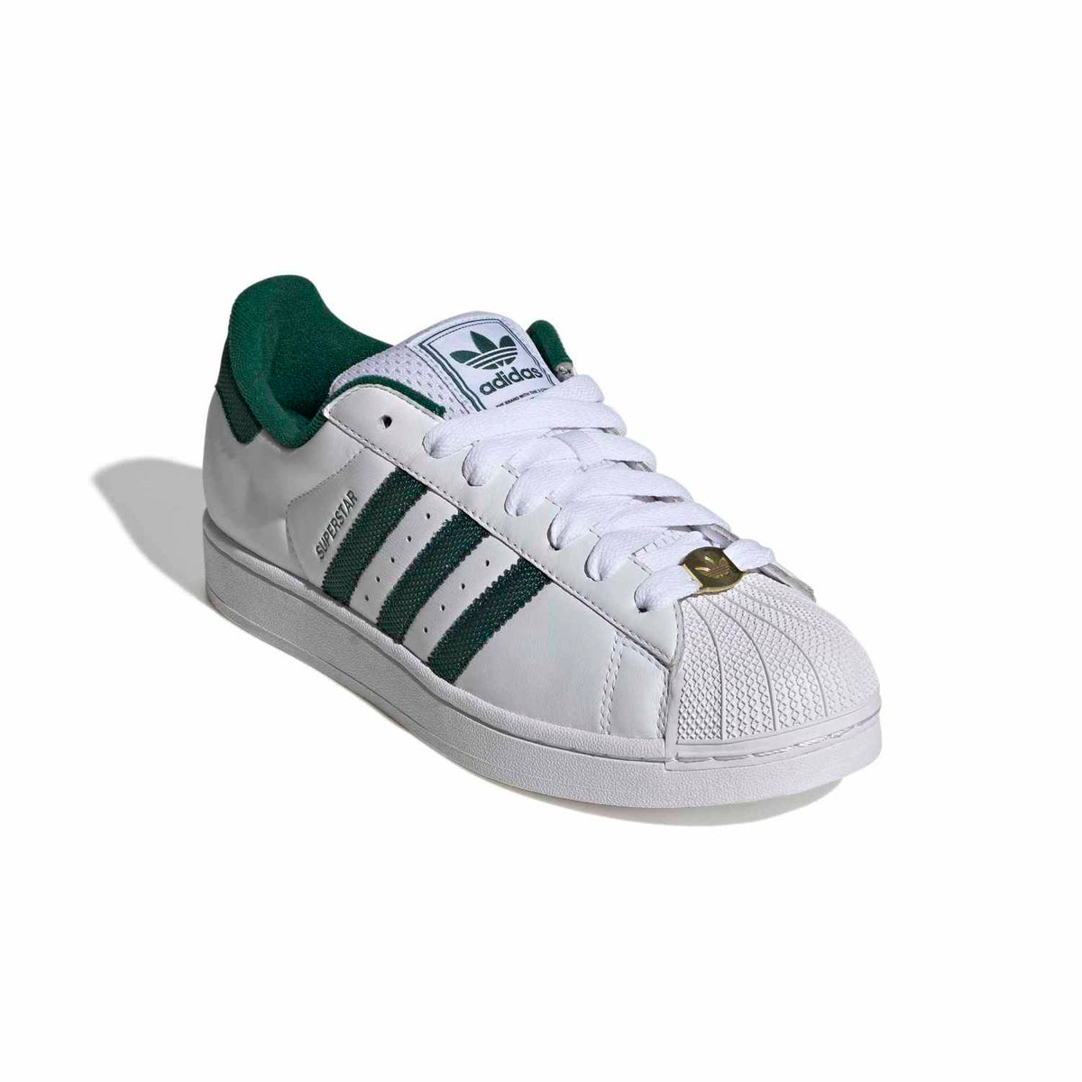 Sneakers Adidas Superstar II blanc et vert – vue 3