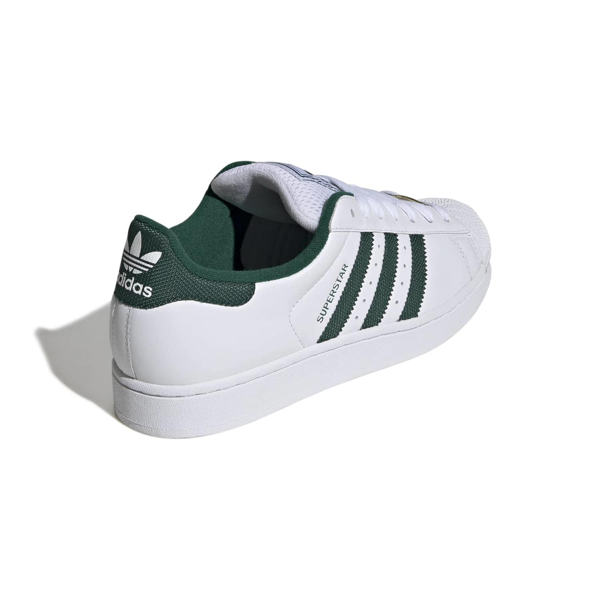 Sneakers Adidas Superstar II blanc et vert – vue 4