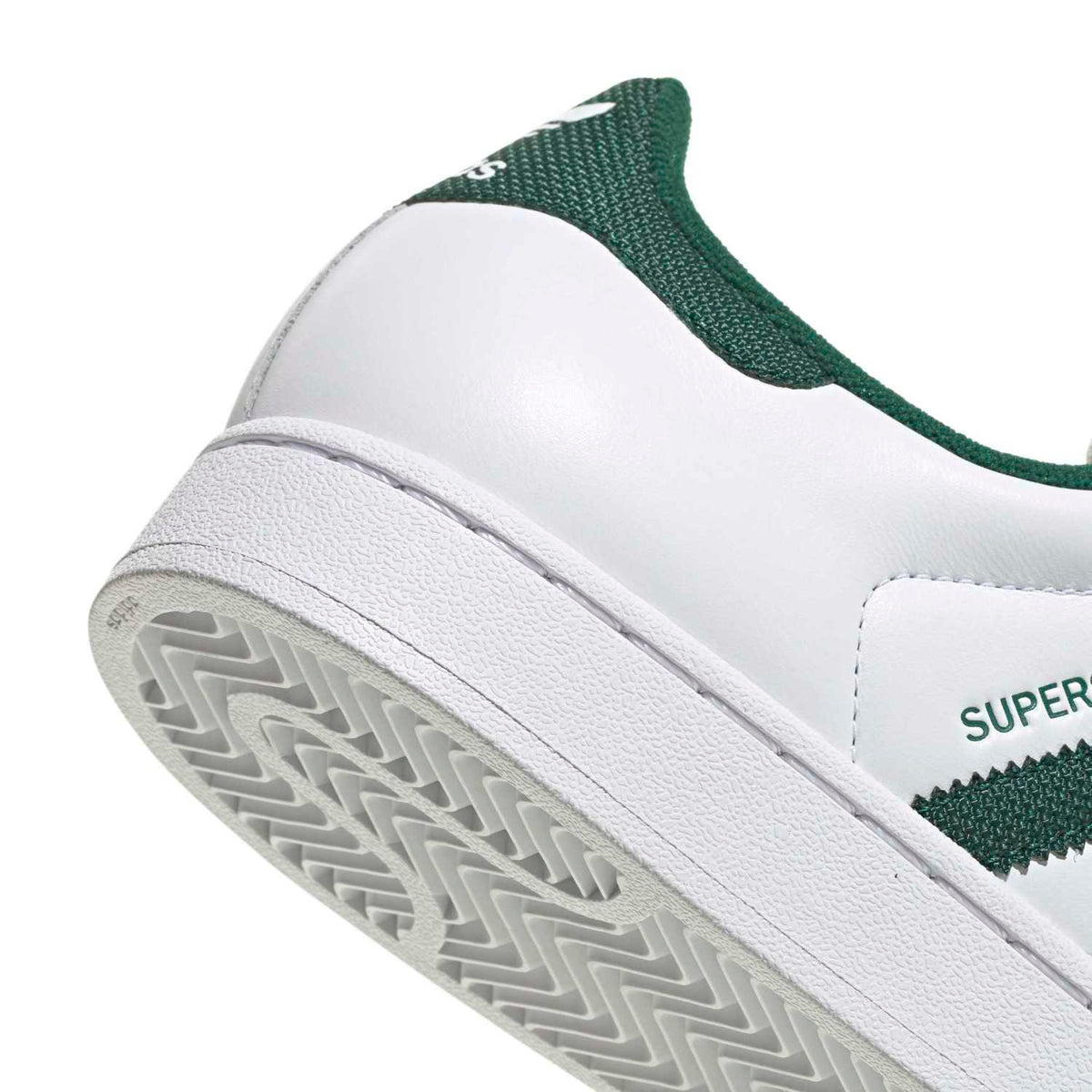 Sneakers Adidas Superstar II blanc et vert – vue 5