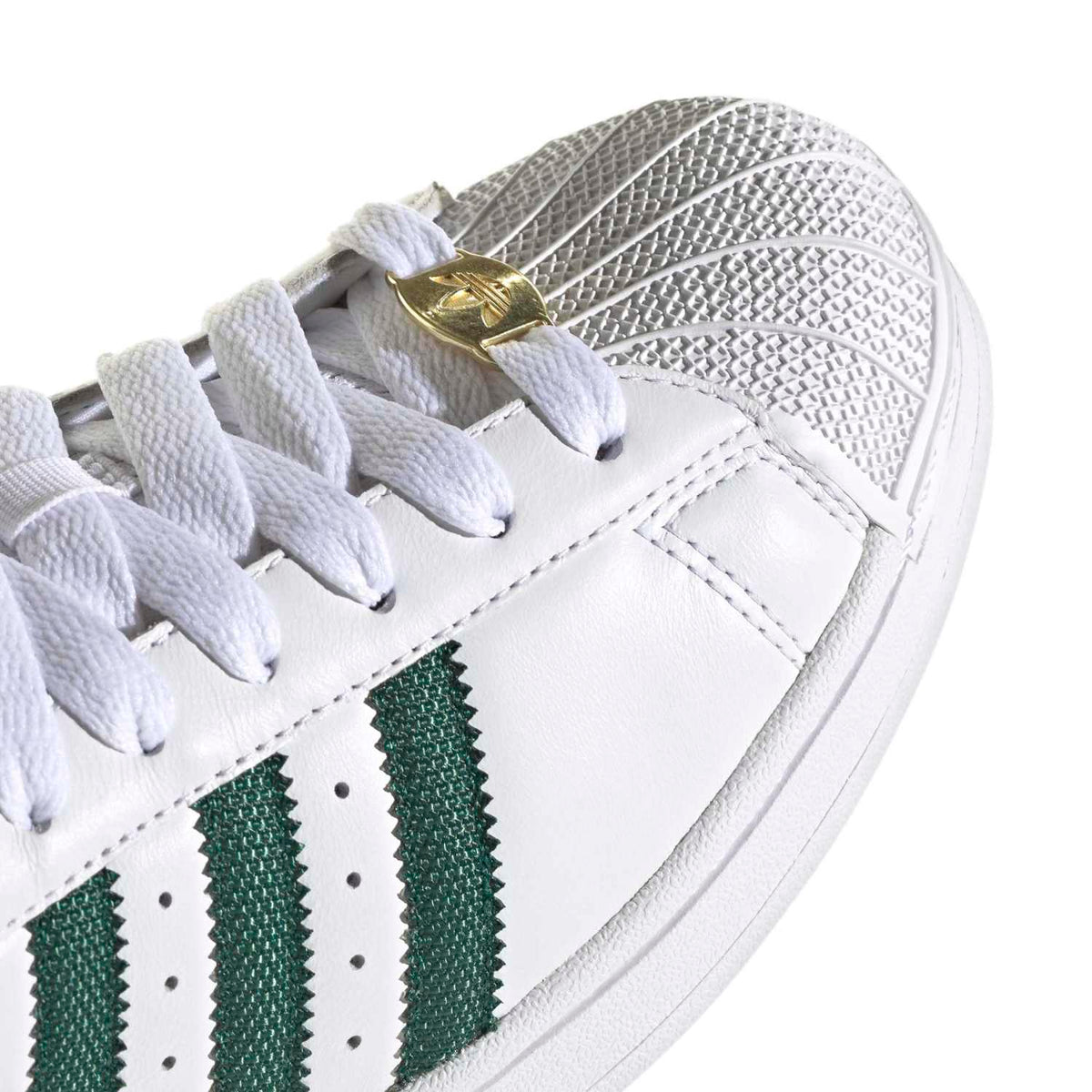 Sneakers Adidas Superstar II blanc et vert – vue 6