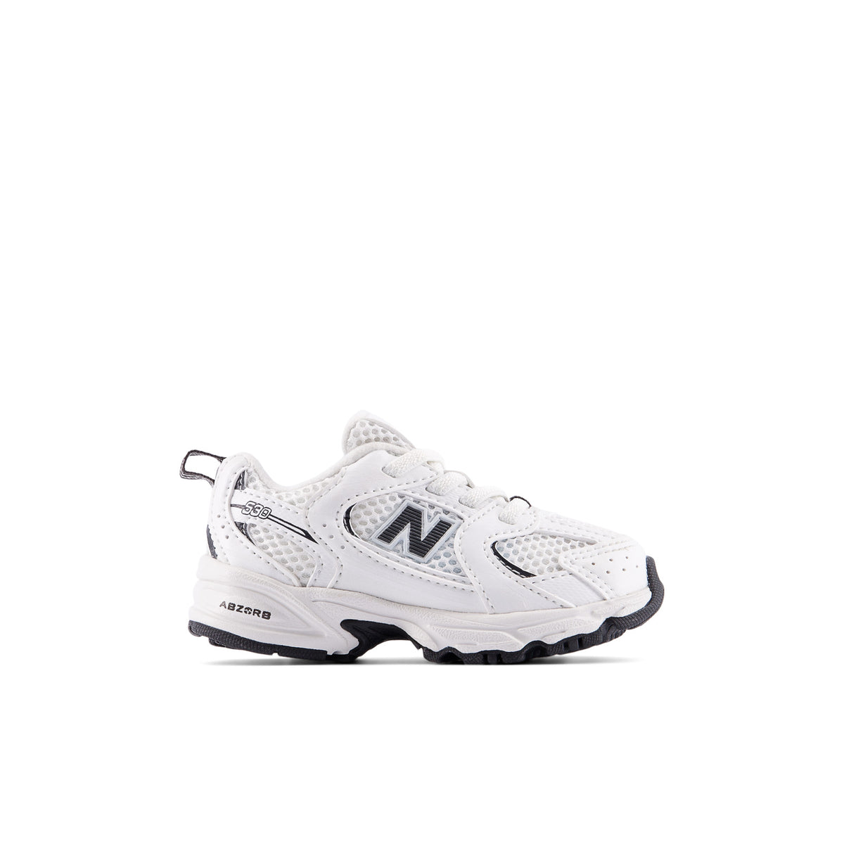 Sneakers New Balance 530 Bungee Bébé blanc et noir – vue 1