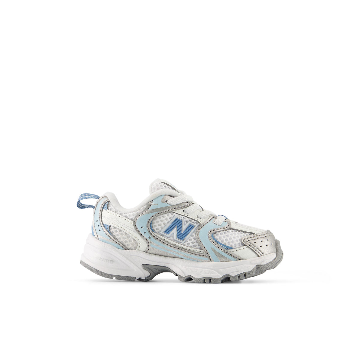 Sneakers New Balance 530 Bébé argent et bleu – vue 1