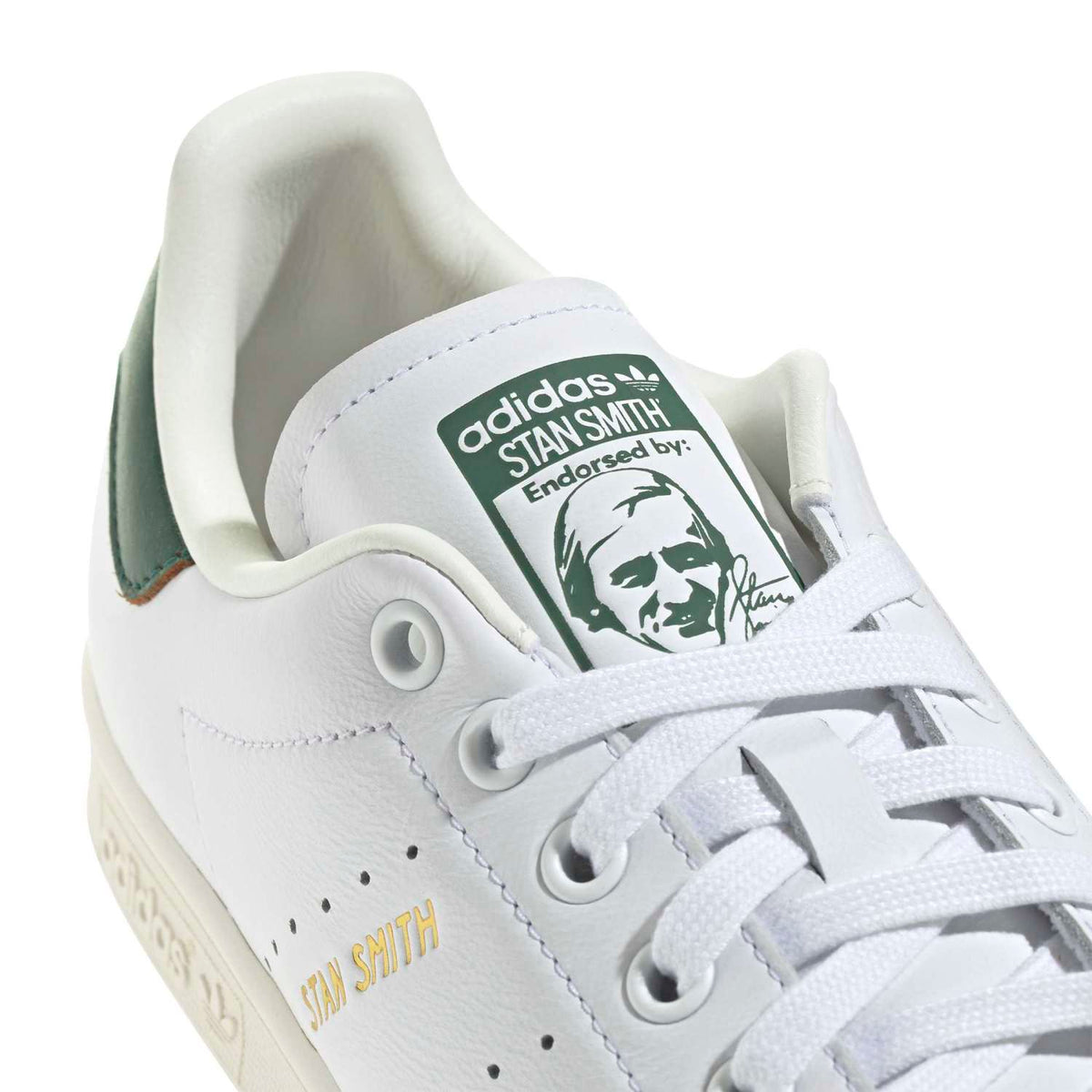 Sneakers Adidas Stan Smith blanc et vert – vue 5