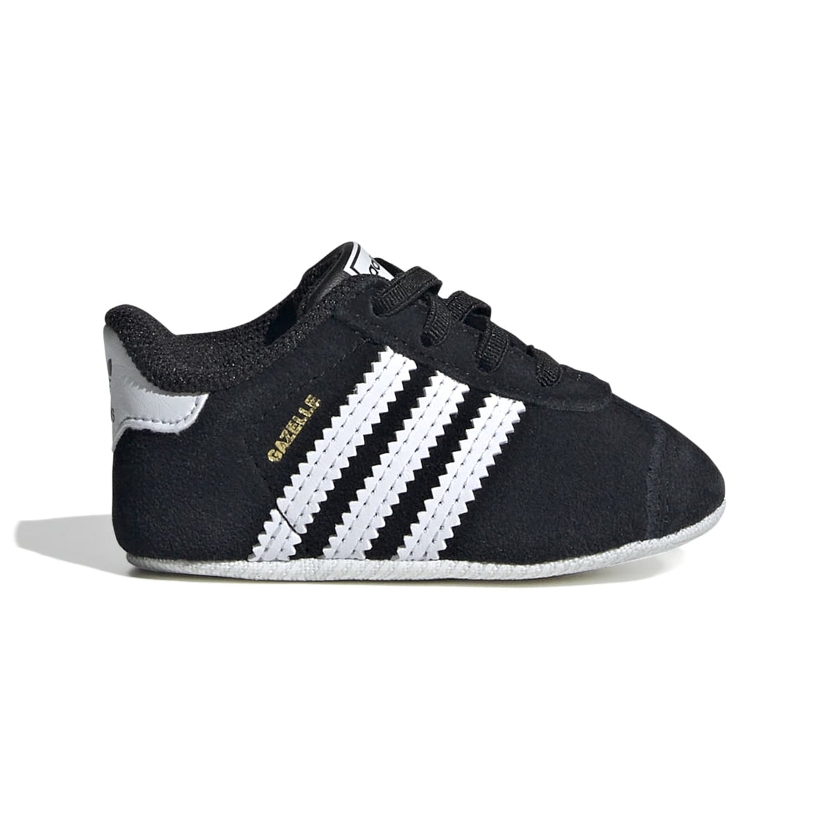 Sneakers Adidas Gazelle Crib Bébé noir et blanc – vue 1