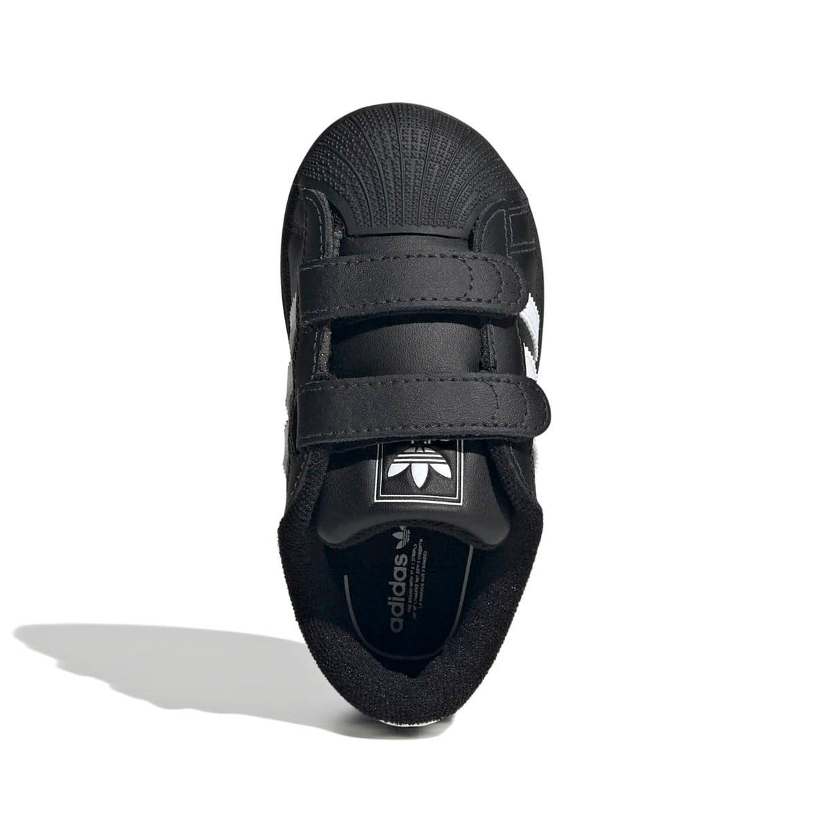 Sneakers Adidas Superstar II Bébé noir et blanc – vue 5