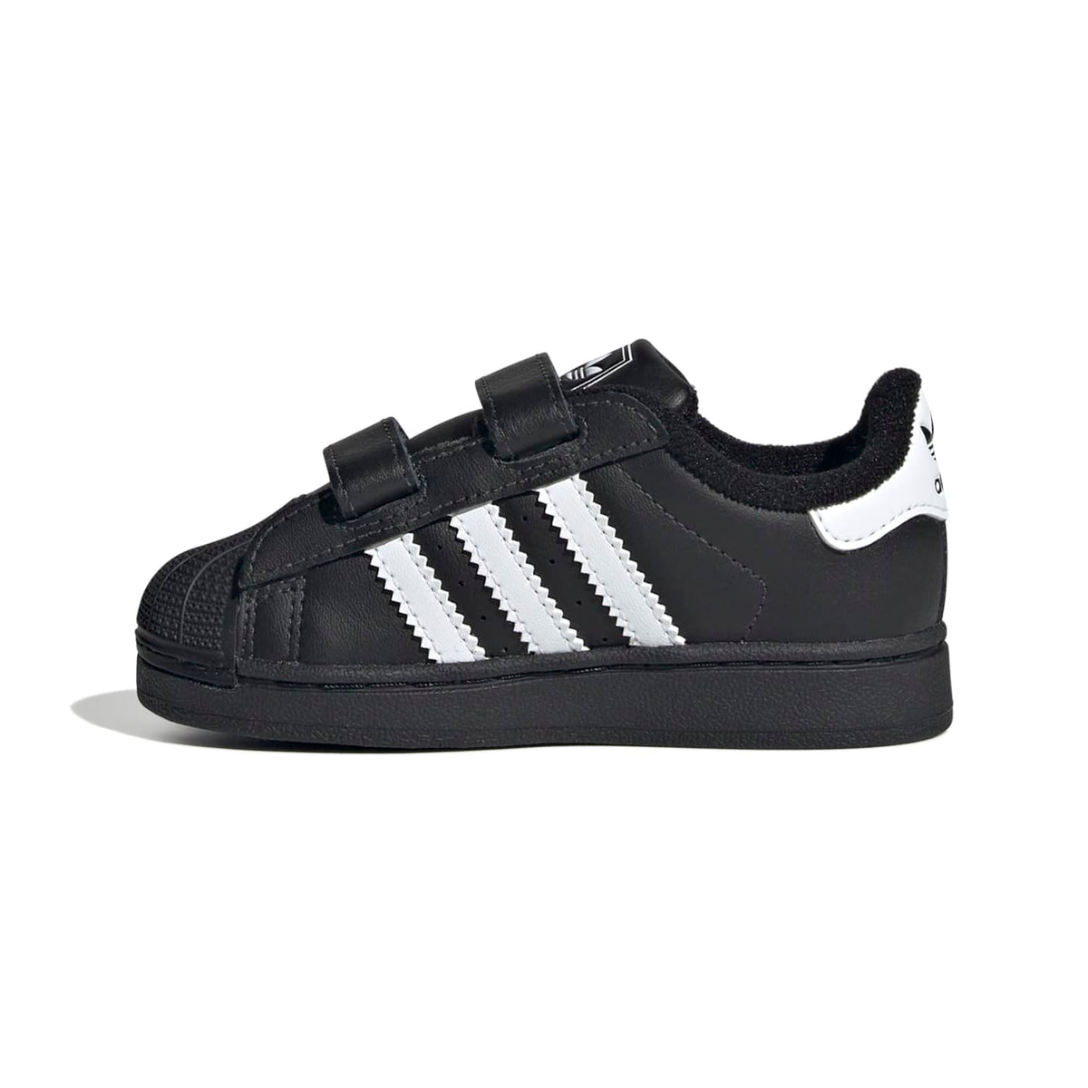 Sneakers Adidas Superstar II Bébé noir et blanc – vue 2