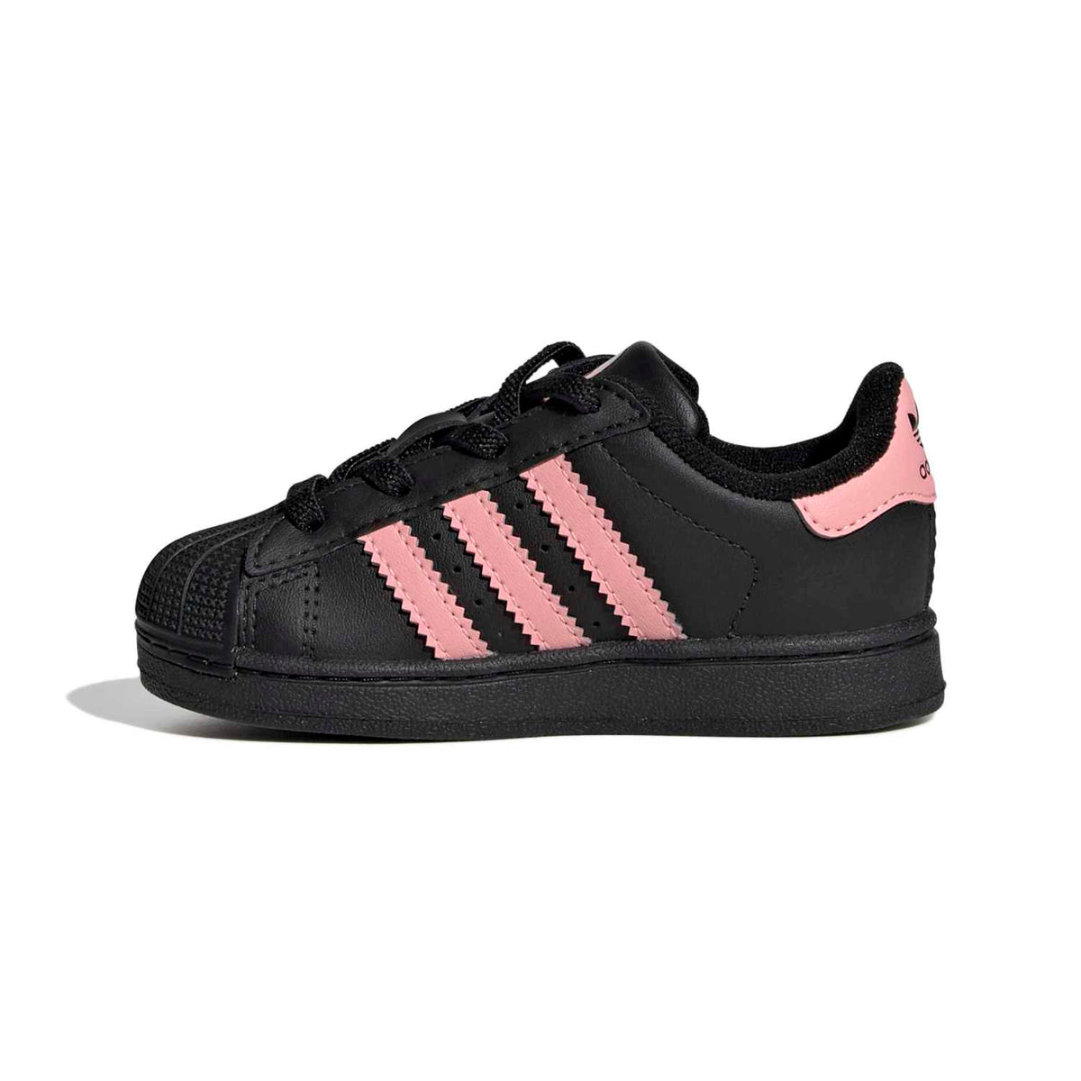 Sneakers Adidas Superstar II Bébé noir et rose – vue 2