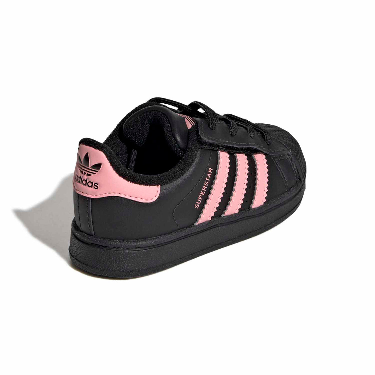 Sneakers Adidas Superstar II Bébé noir et rose – vue 5