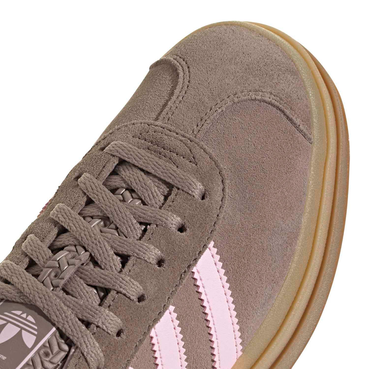 Sneakers Adidas Gazelle Bold Femme rose et marron – vue 7
