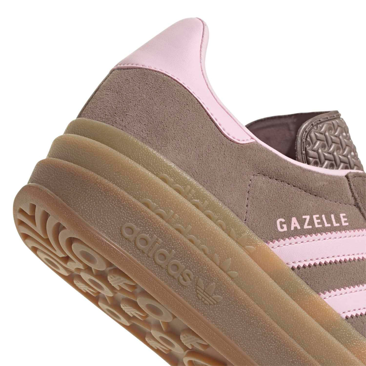 Sneakers Adidas Gazelle Bold Femme rose et marron – vue 8