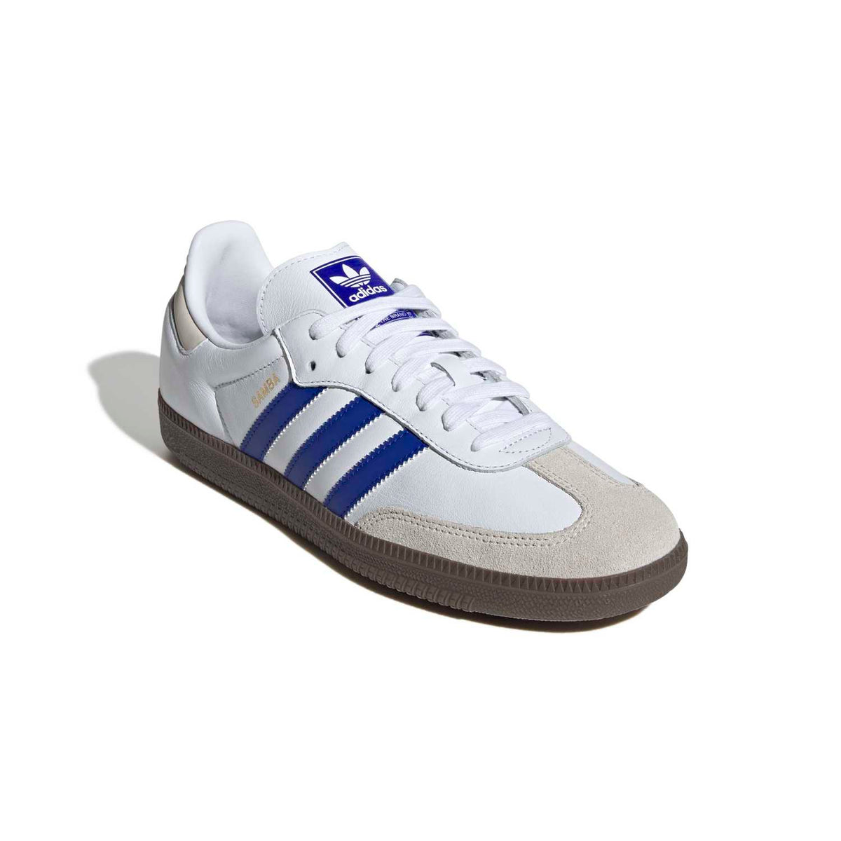Sneakers Adidas Samba OG blanc et bleu – vue 3