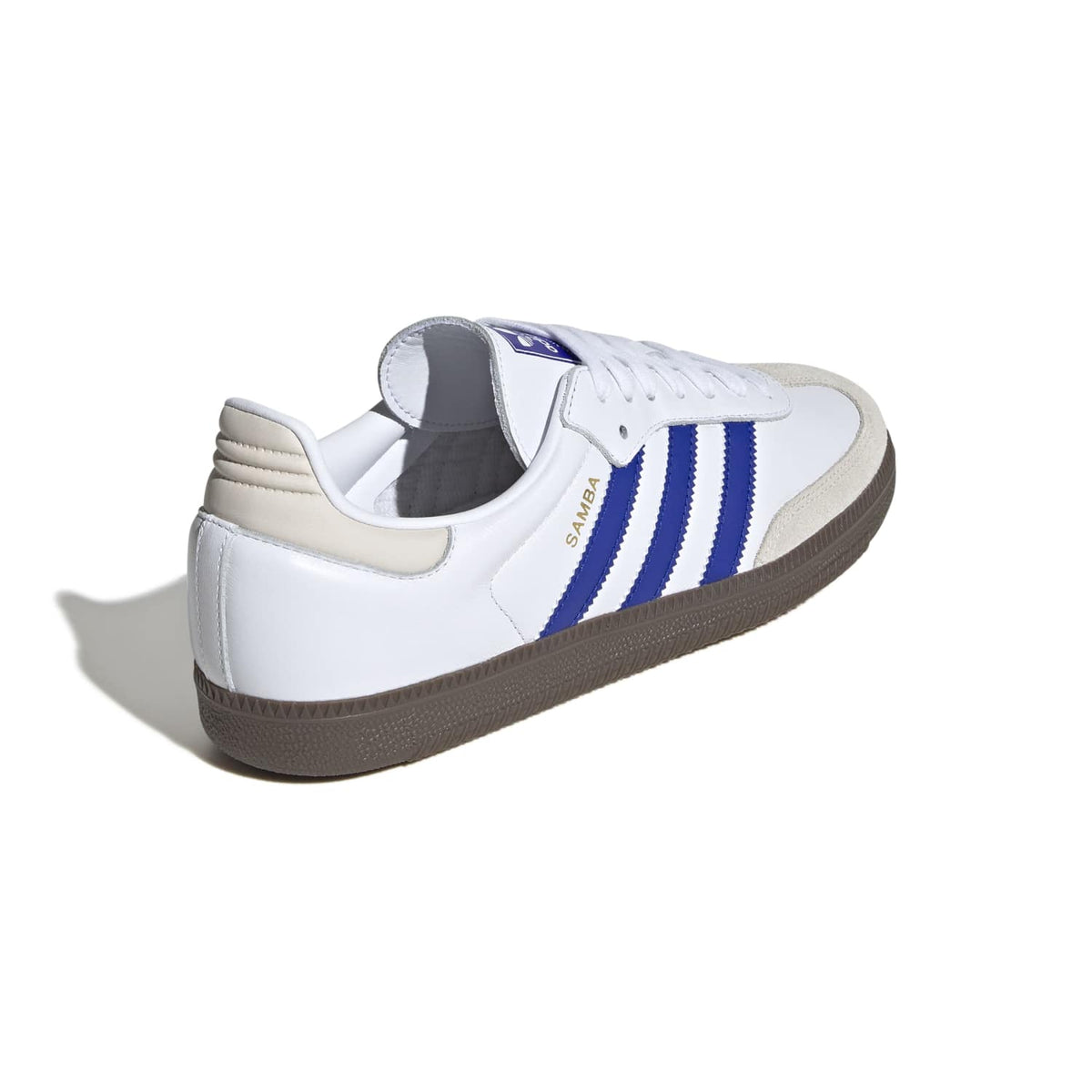 Sneakers Adidas Samba OG blanc et bleu – vue 4