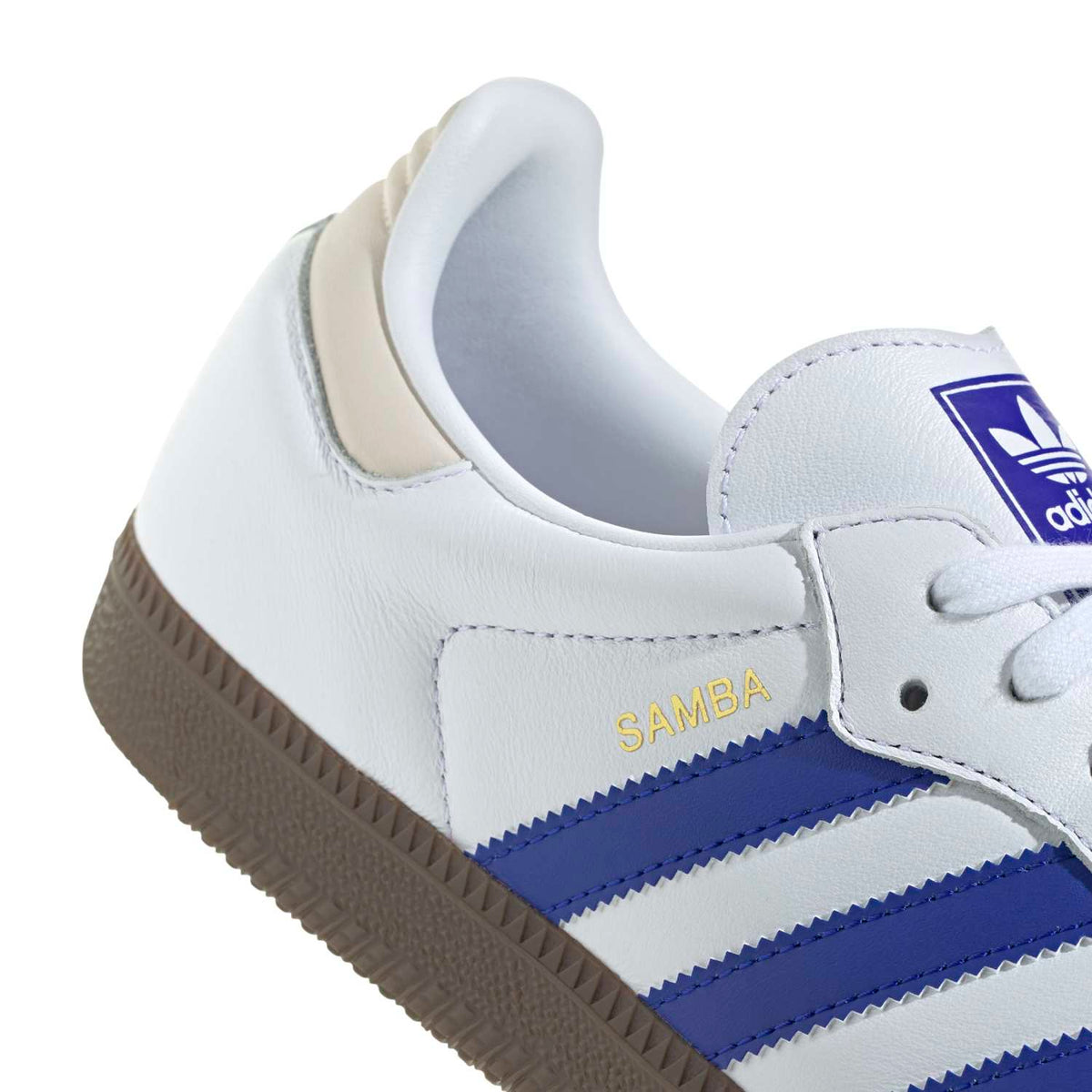 Sneakers Adidas Samba OG blanc et bleu – vue 5