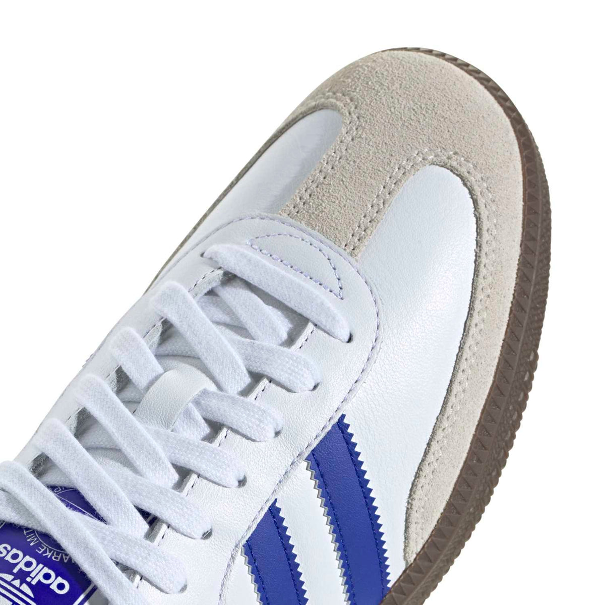 Sneakers Adidas Samba OG blanc et bleu – vue 6