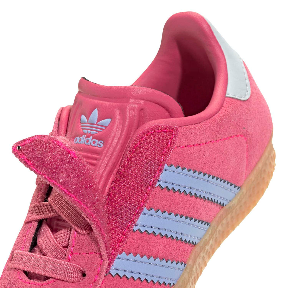 Sneakers Adidas Gazelle Bébé rose et bleu – vue 6