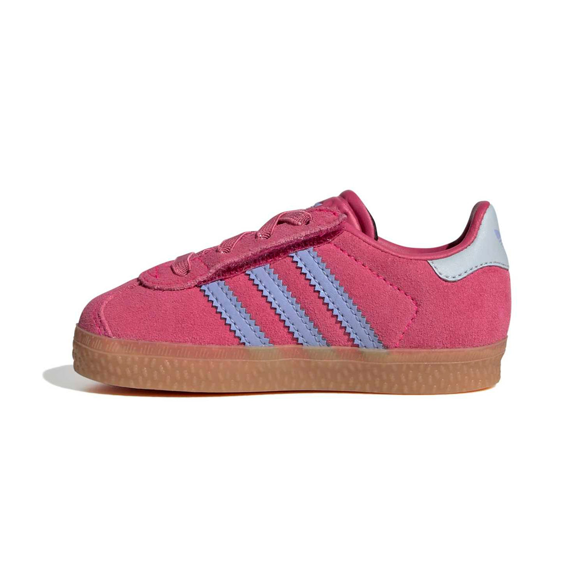 Sneakers Adidas Gazelle Bébé rose et bleu – vue 2