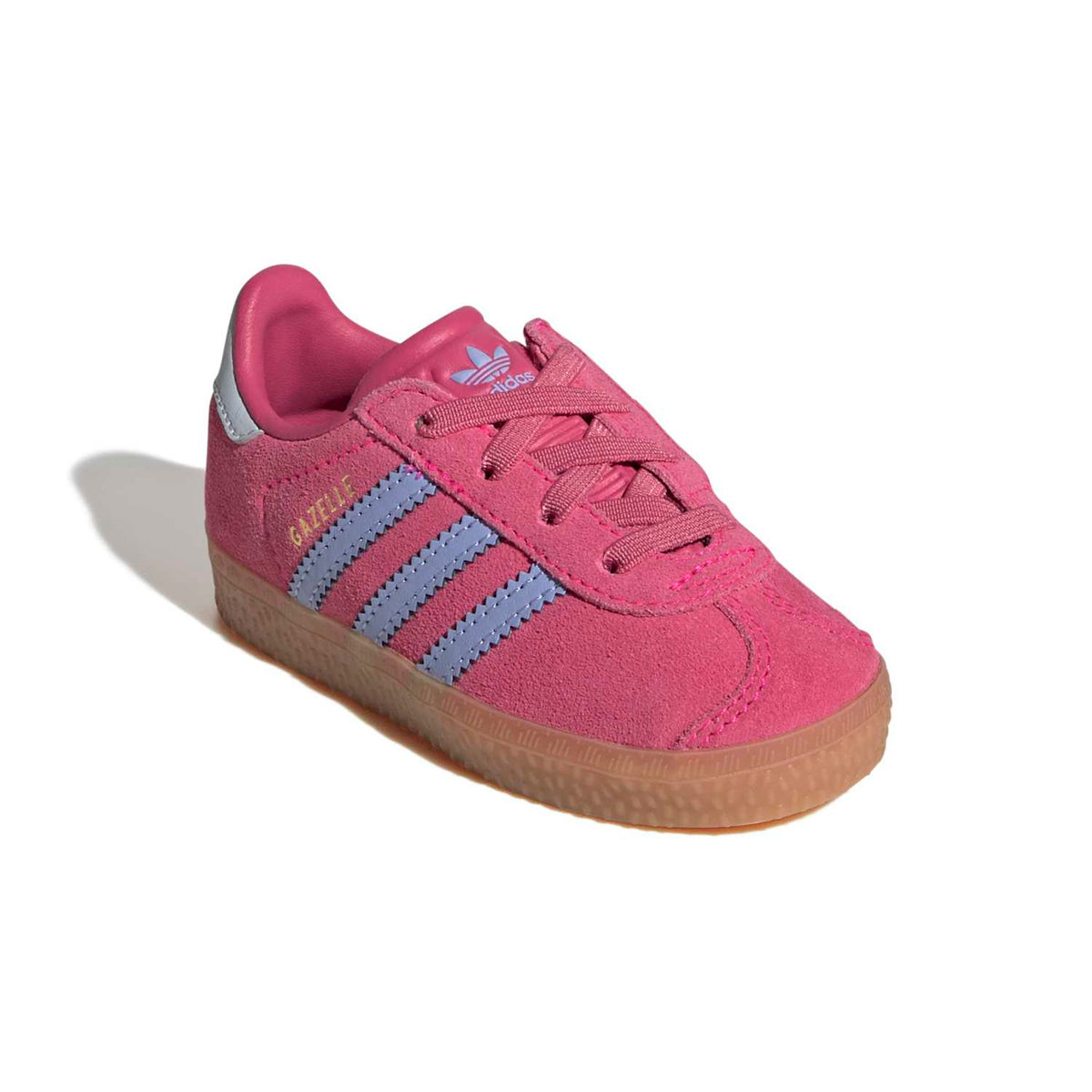 Sneakers Adidas Gazelle Bébé rose et bleu – vue 3