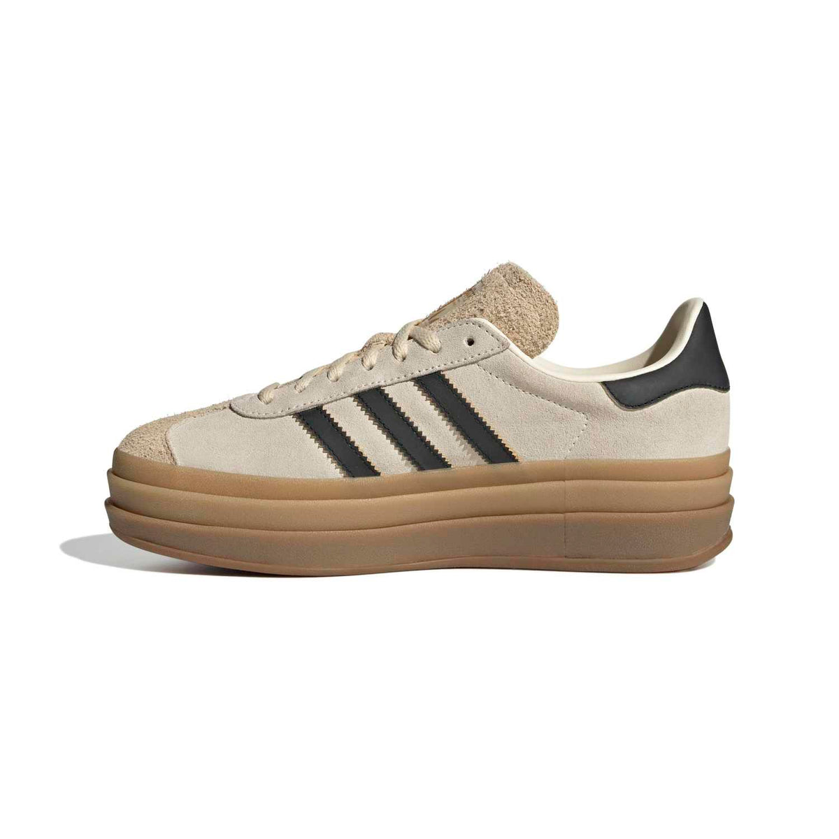 Sneakers Adidas Gazelle Bold Femme écru et noir – vue 2