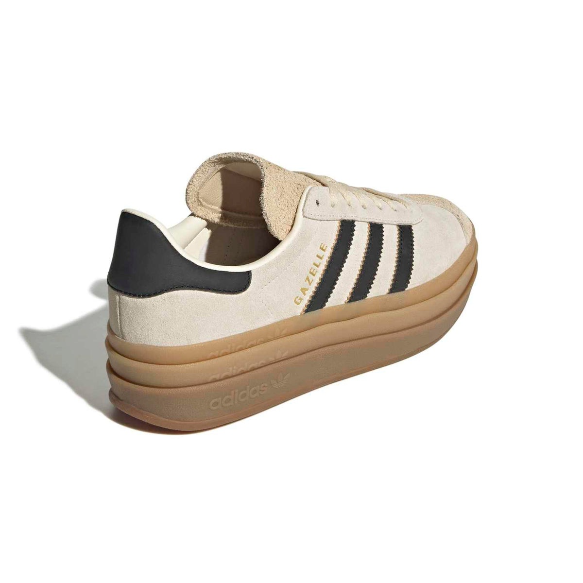 Sneakers Adidas Gazelle Bold Femme écru et noir – vue 4