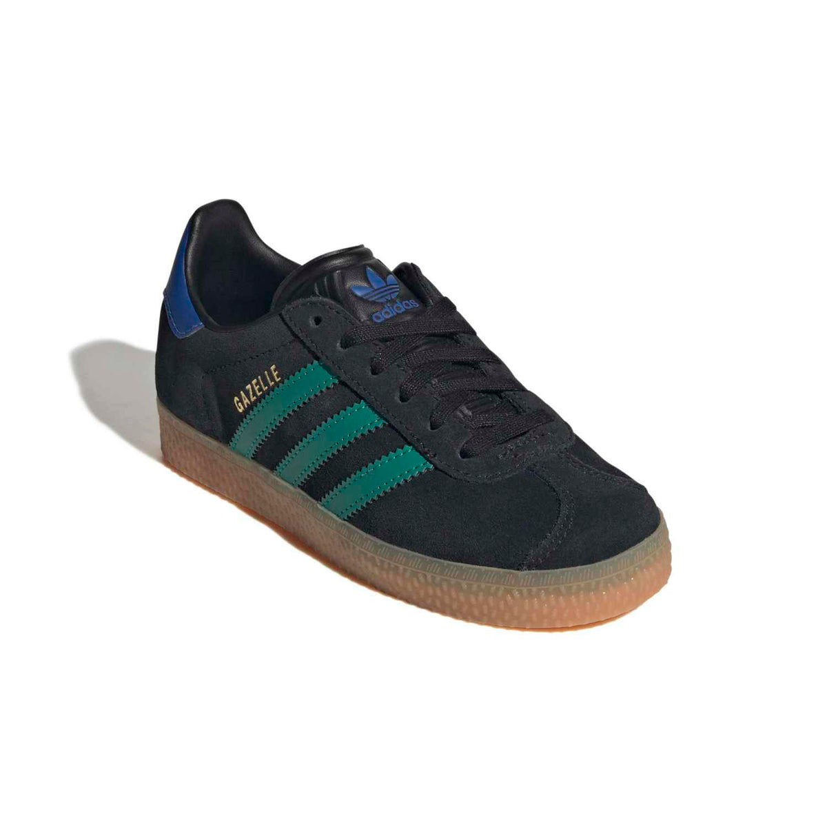 Sneakers Adidas Gazelle Enfant noir et vert – vue 3