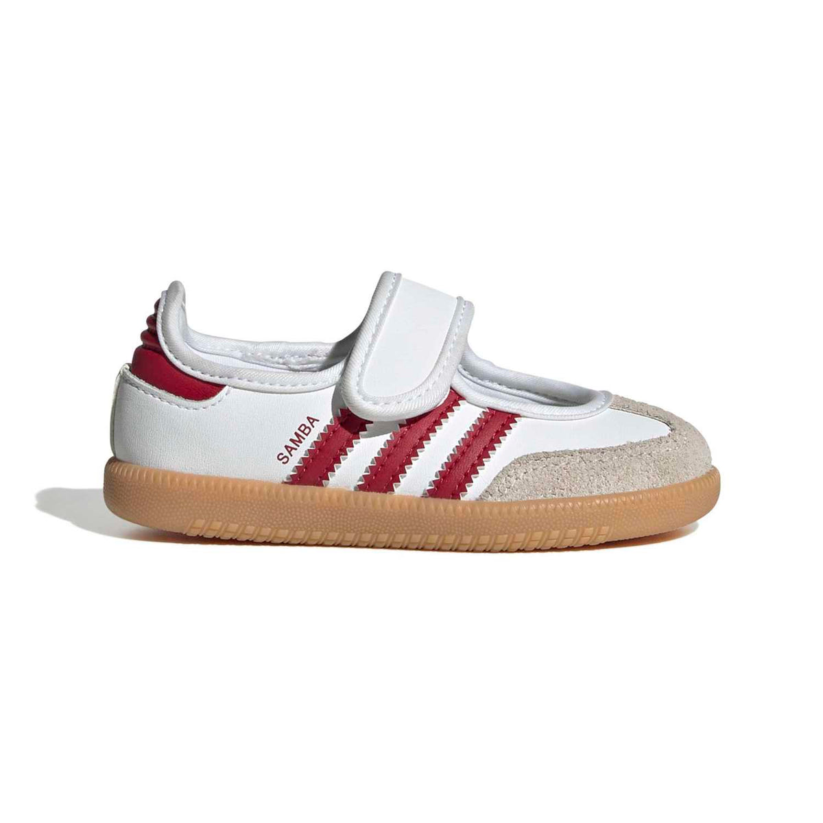Sneakers Adidas Samba Jane Bébé blanc et rouge – vue 1