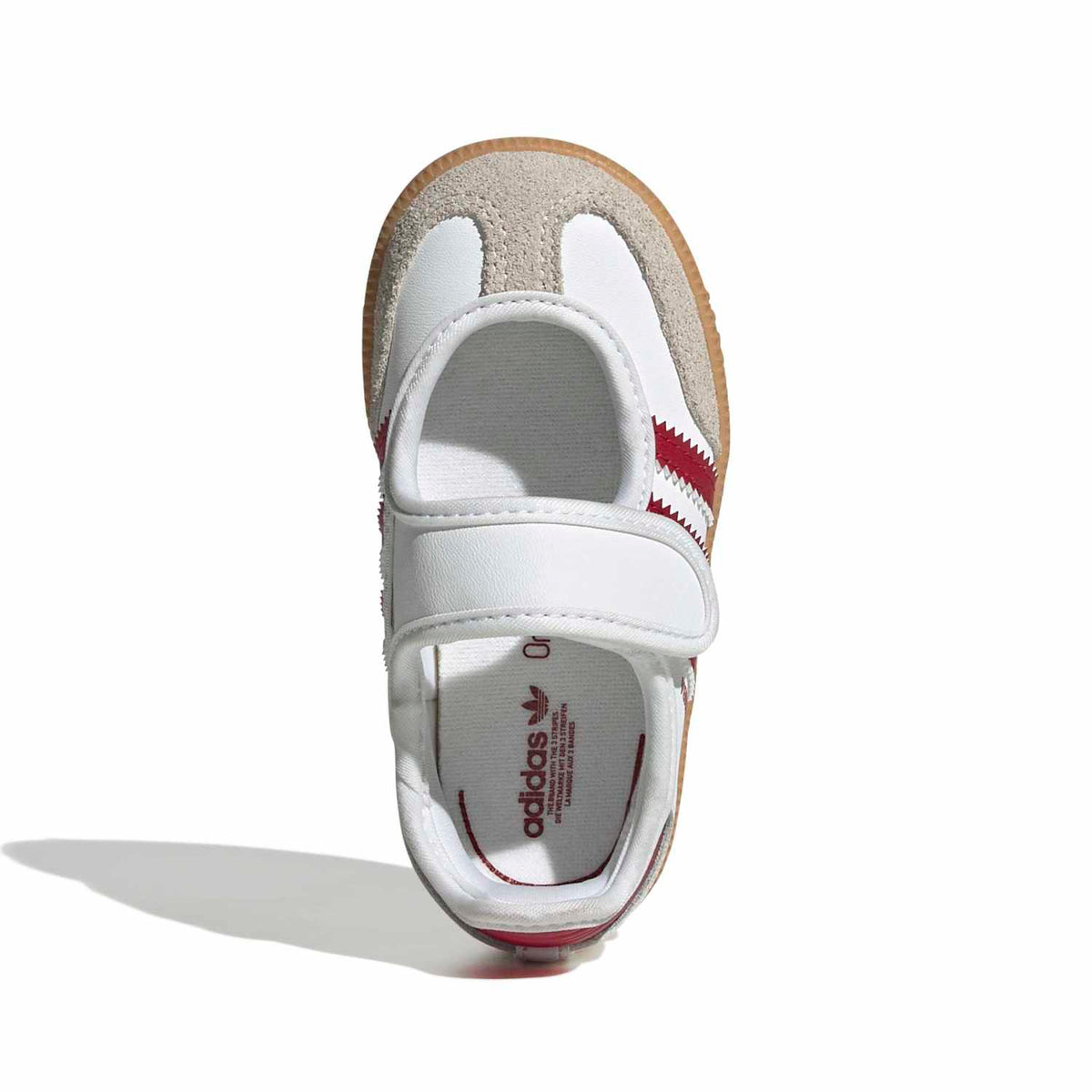 Sneakers Adidas Samba Jane Bébé blanc et rouge – vue 5