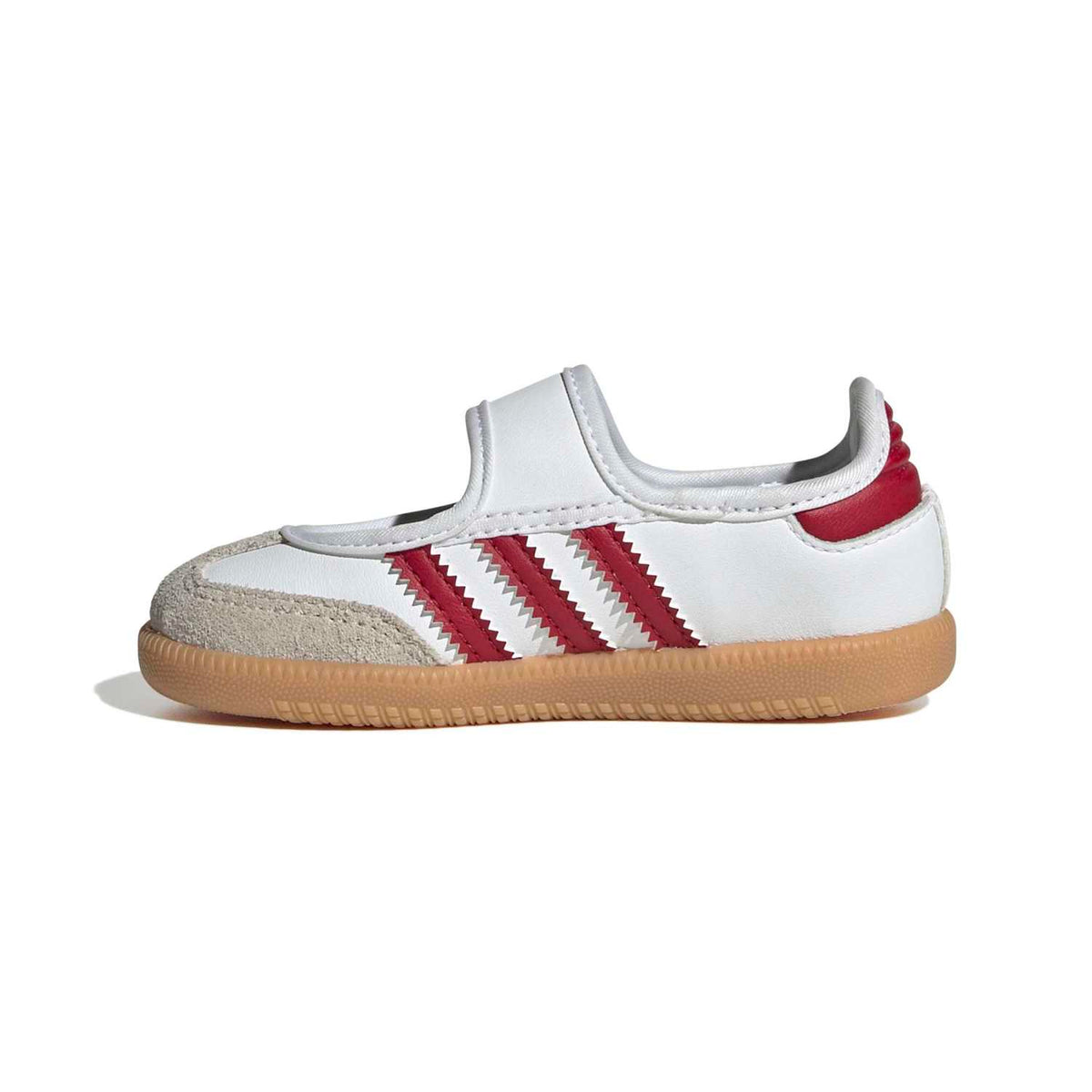 Sneakers Adidas Samba Jane Bébé blanc et rouge – vue 2