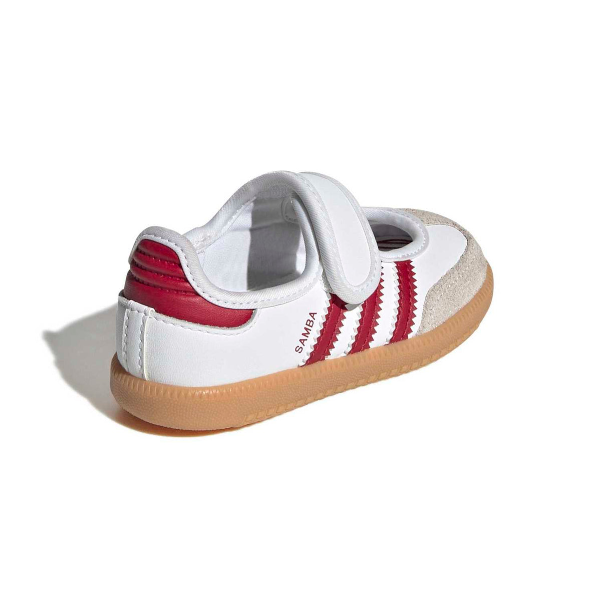 Sneakers Adidas Samba Jane Bébé blanc et rouge – vue 4