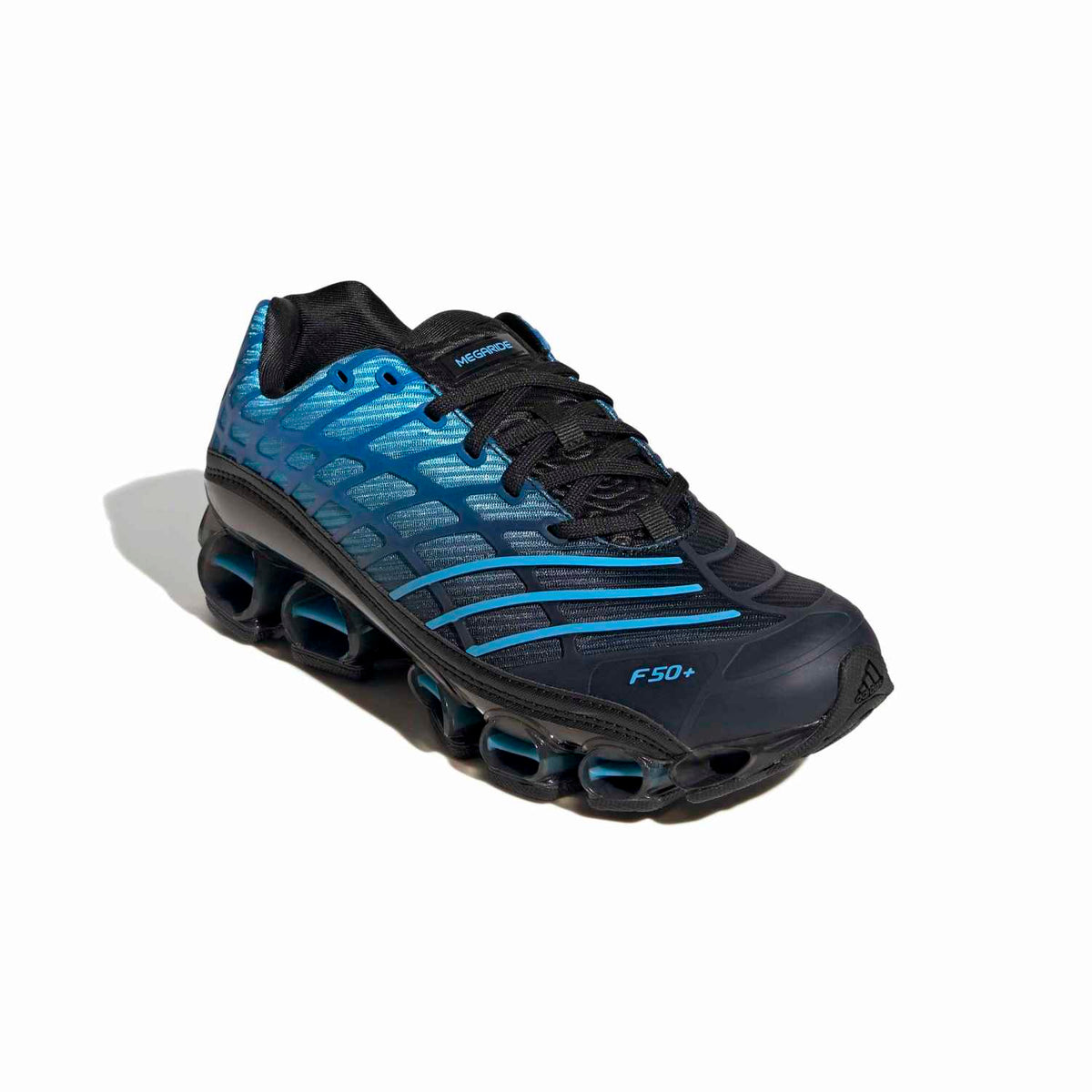 Sneakers Adidas Megaride F50 bleu et noir – vue 3
