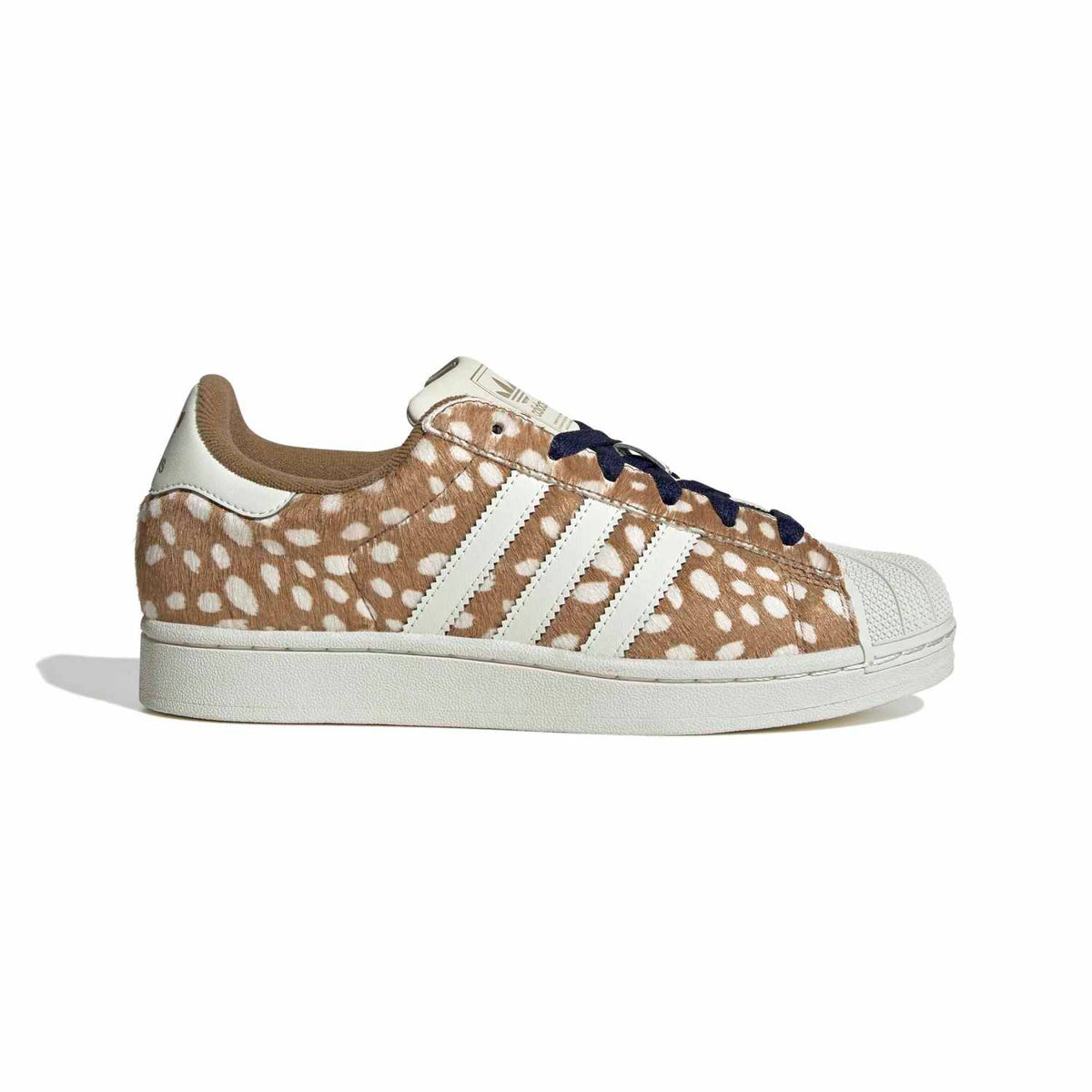 Sneakers Adidas Superstar II Femme marron et écru – vue 1