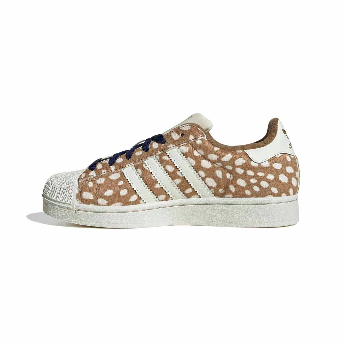 Sneakers Adidas Superstar II Femme marron et écru – vue 2