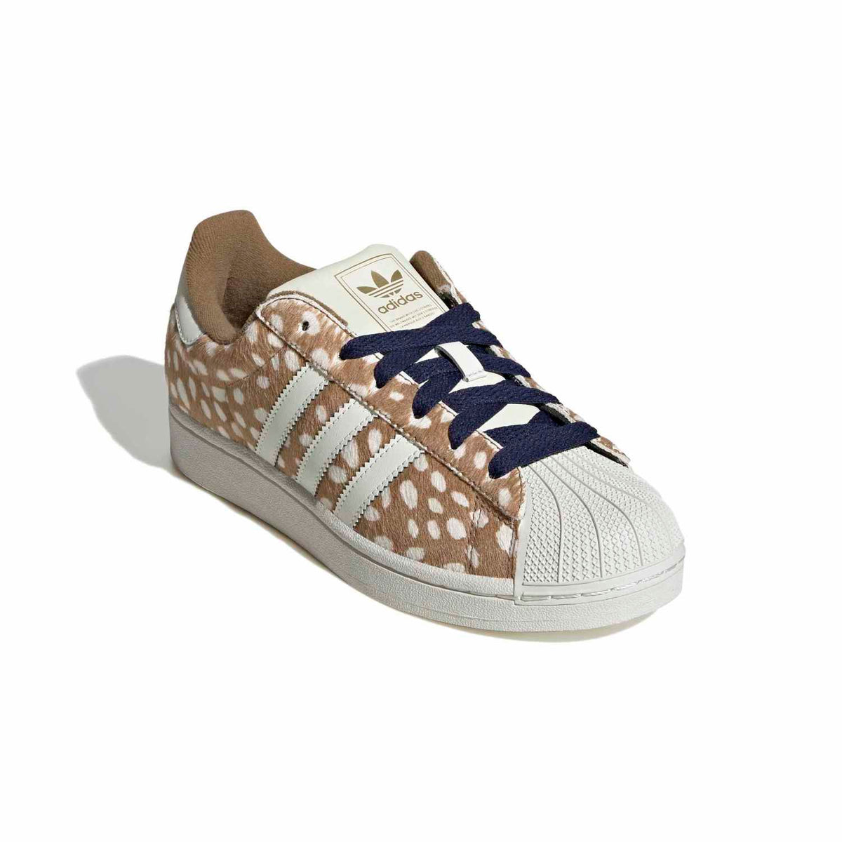 Sneakers Adidas Superstar II Femme marron et écru – vue 3