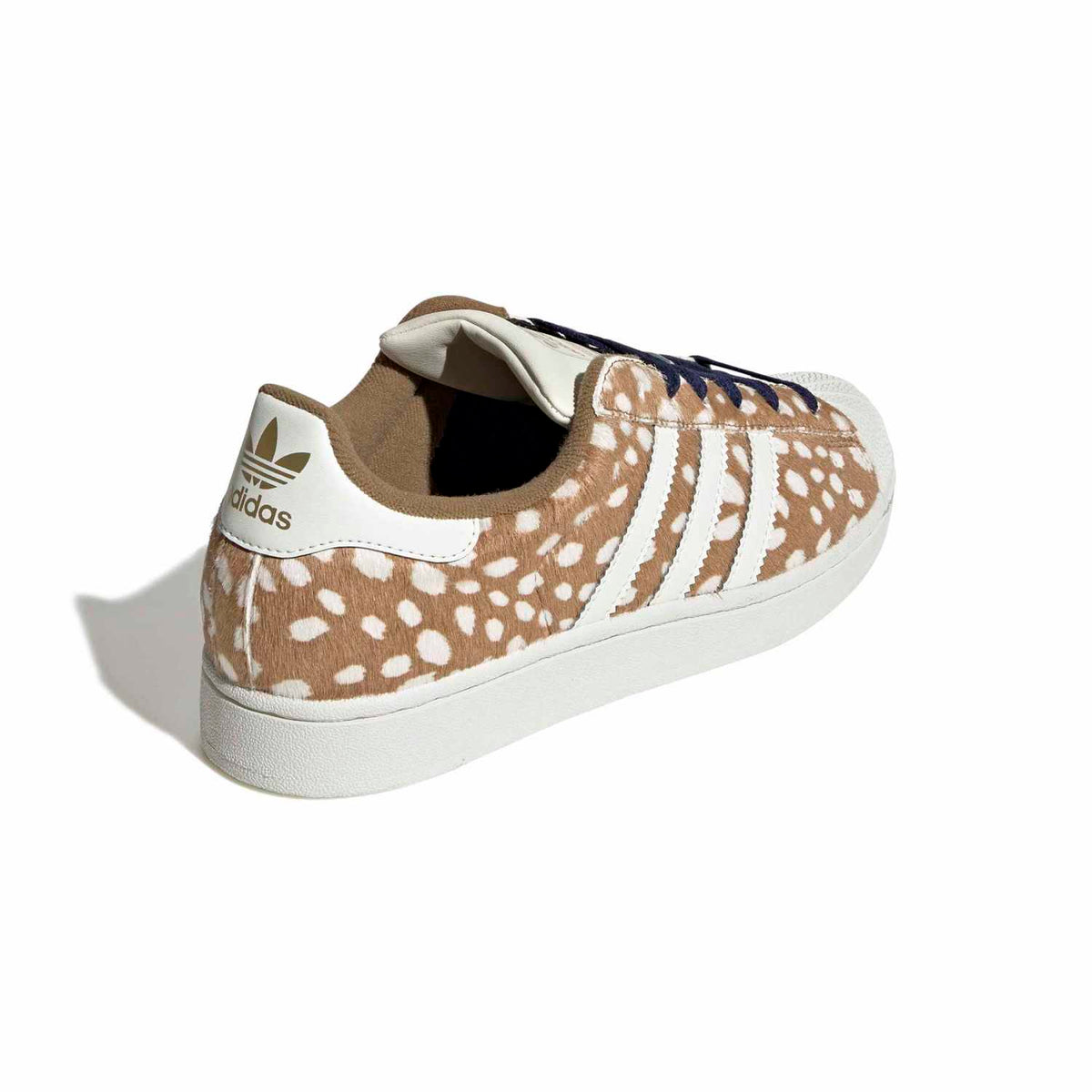 Sneakers Adidas Superstar II Femme marron et écru – vue 4