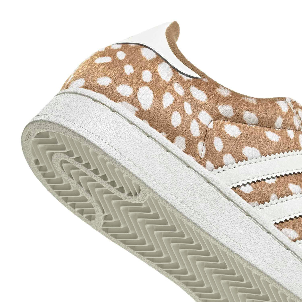 Sneakers Adidas Superstar II Femme marron et écru – vue 5