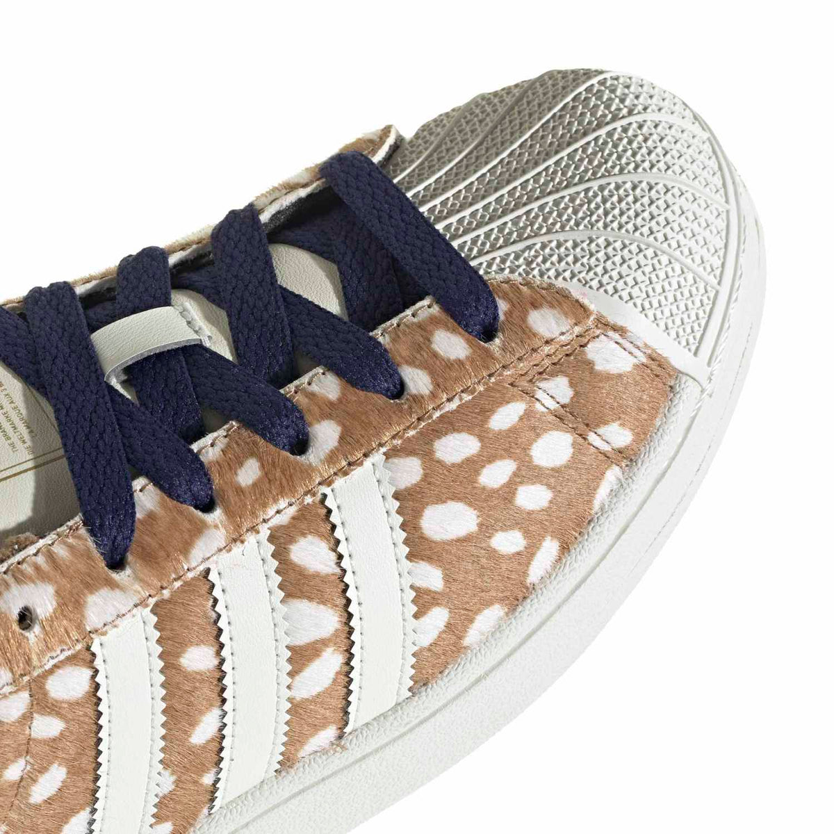 Sneakers Adidas Superstar II Femme marron et écru – vue 6