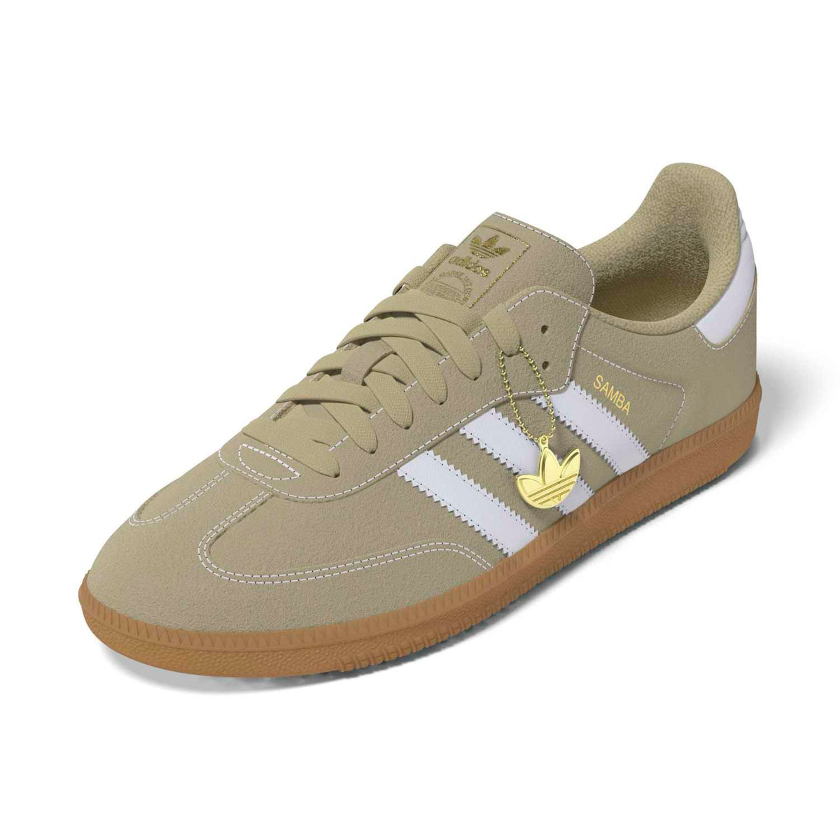 Sneakers Adidas Samba OG Femme beige et blanc – vue 3