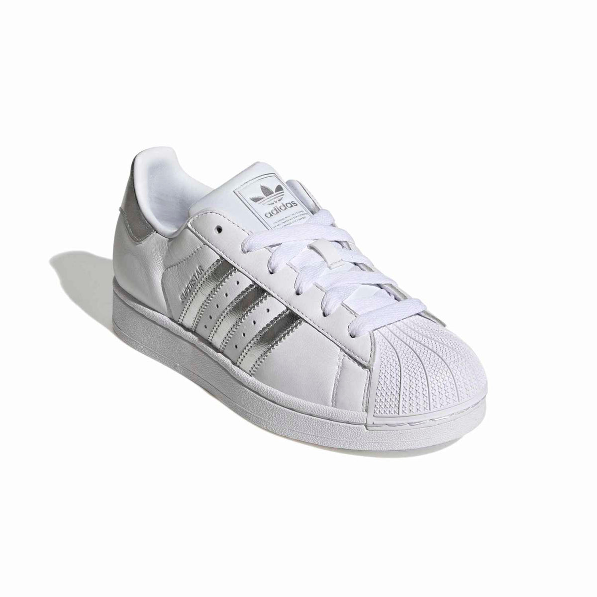 Sneakers Adidas Superstar II Femme blanc et argent – vue 3