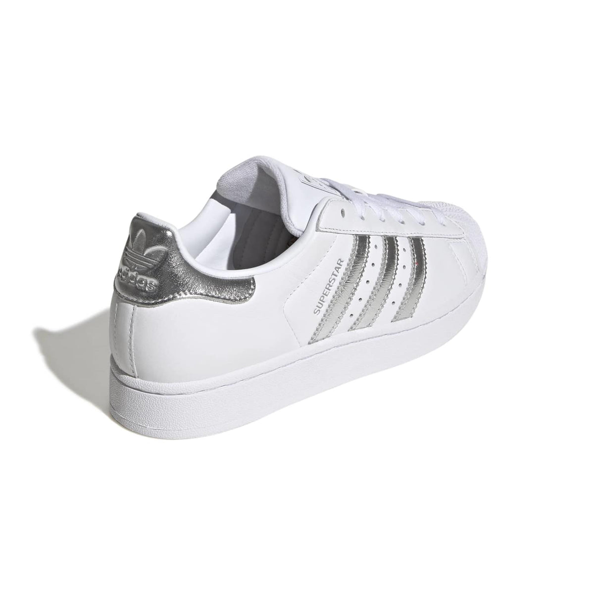 Sneakers Adidas Superstar II Femme blanc et argent – vue 4