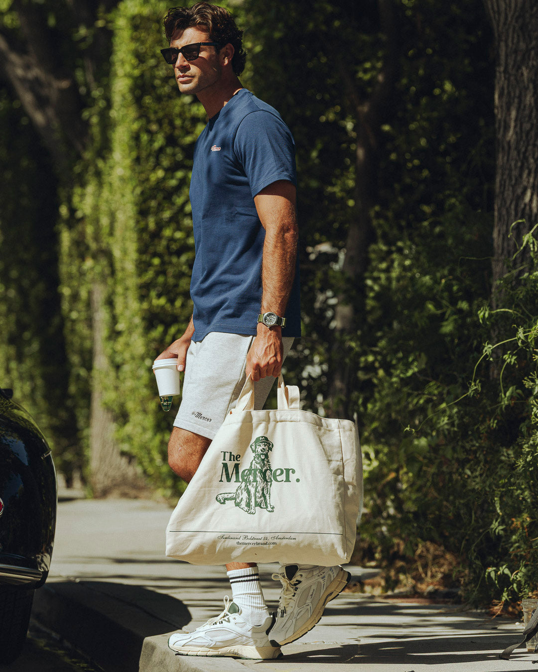Sneakers The Mercer Re-Run Vintage Nappa blanc et vert – vue 5