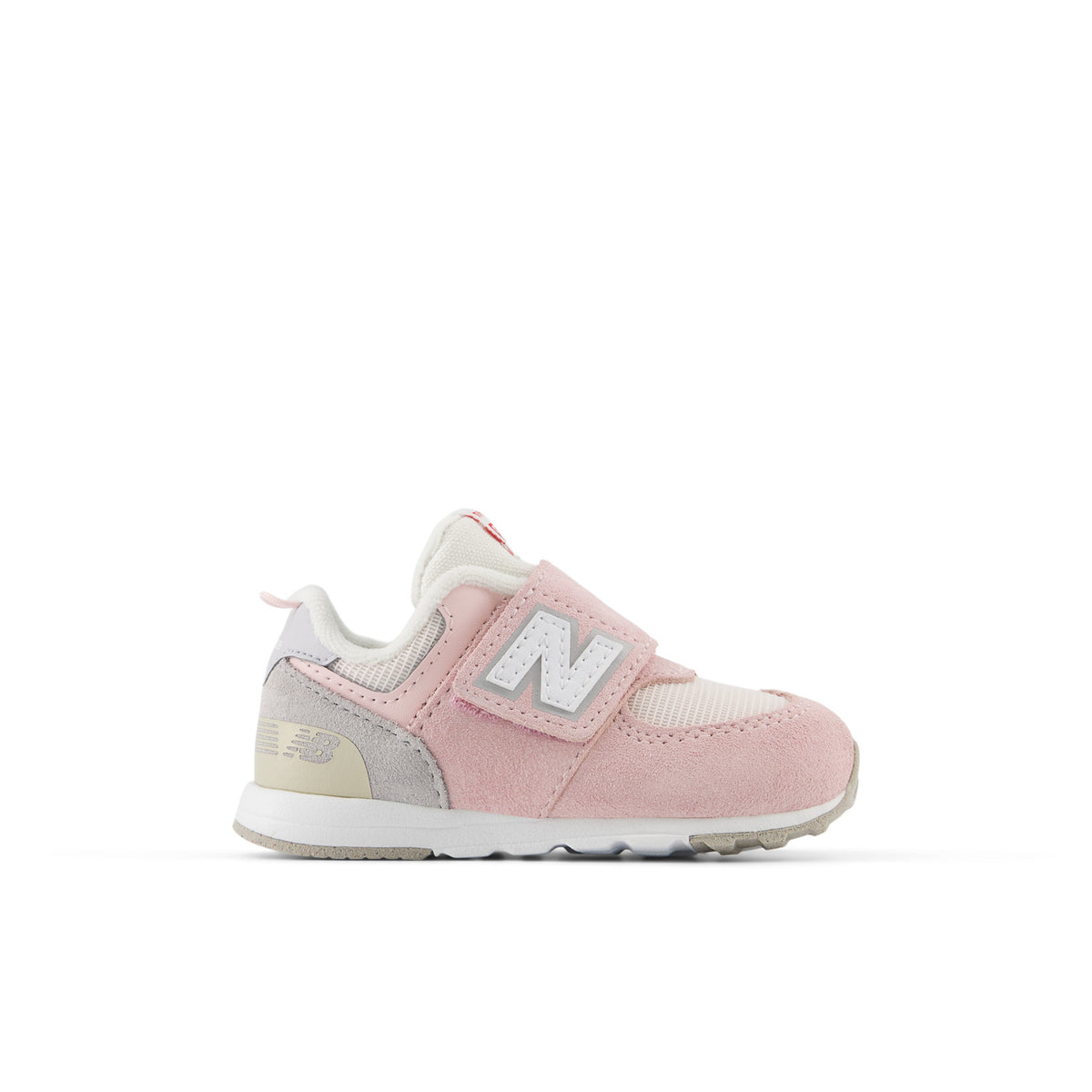Sneakers New Balance 574 Bébé rose et gris – vue 1
