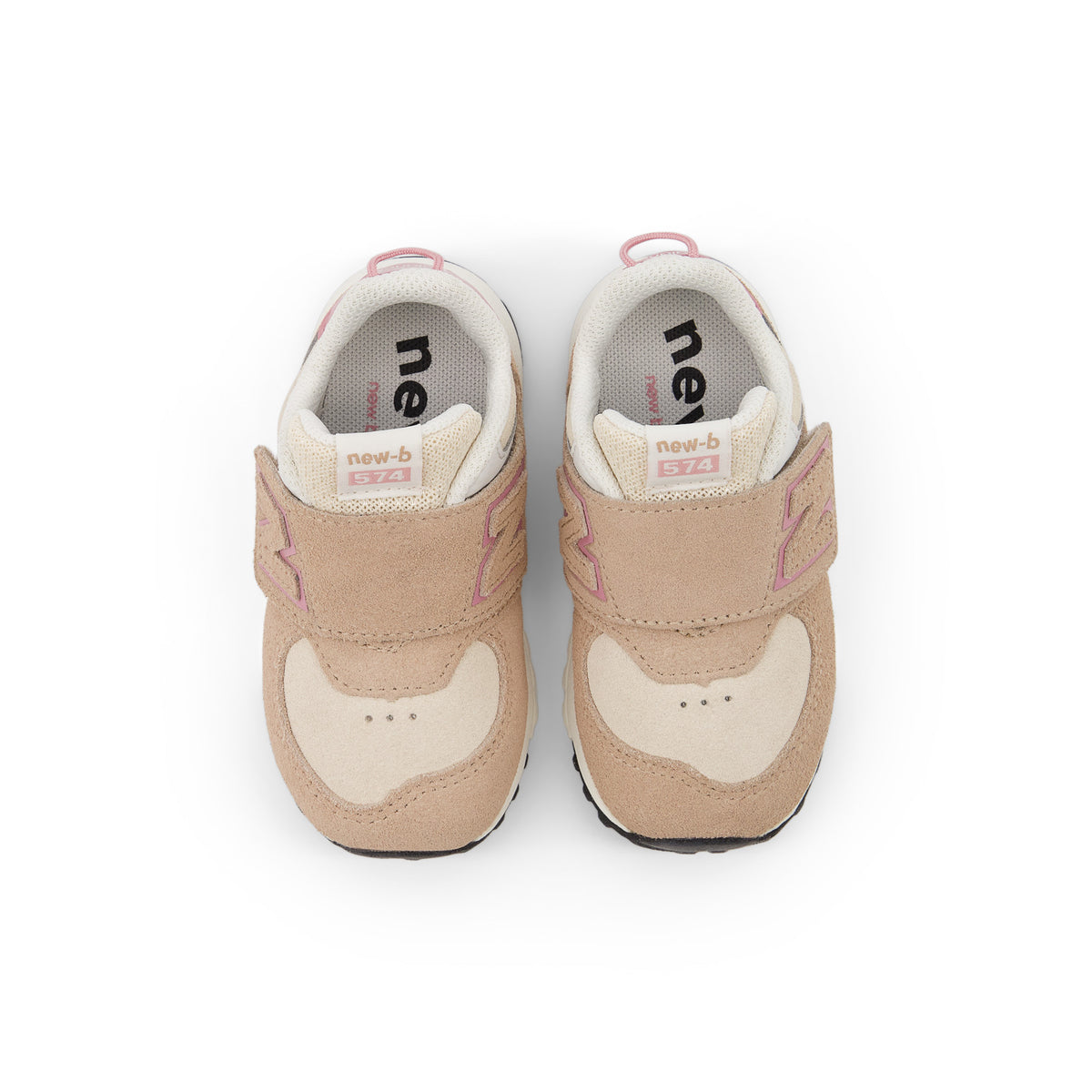 Sneakers New Balance 574 Bébé rose – vue 3