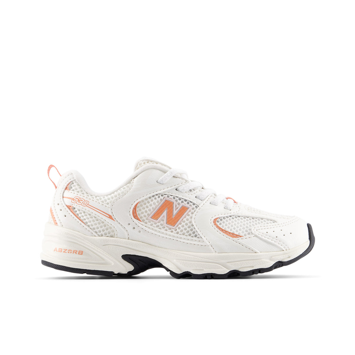 Sneakers New Balance 530 Bungee Enfant écru et rose – vue 1