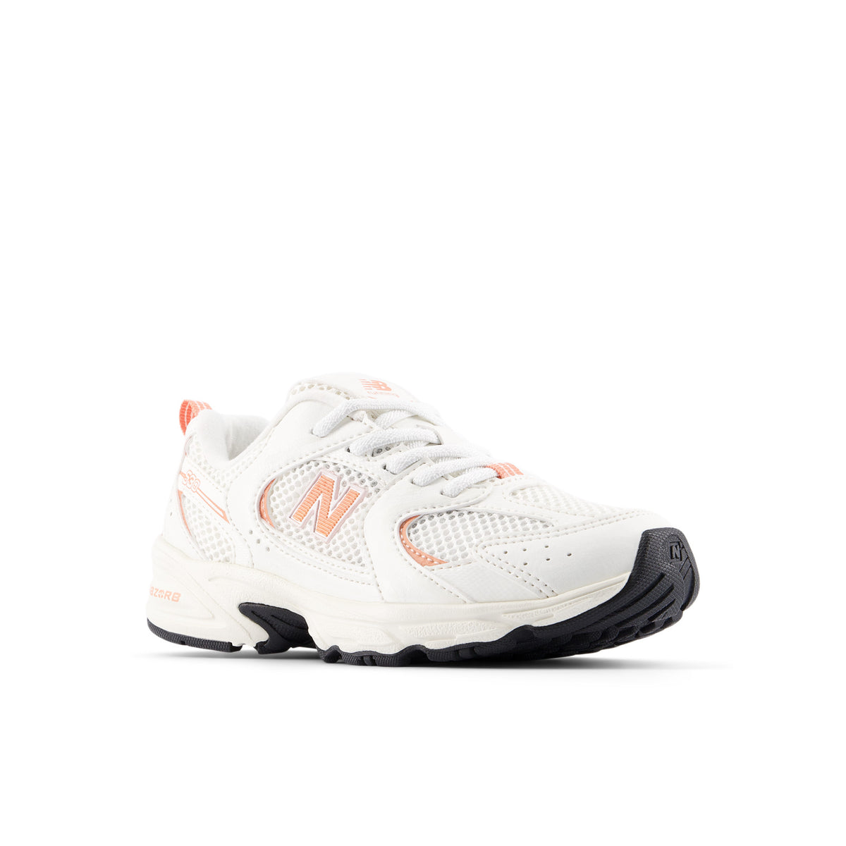 Sneakers New Balance 530 Bungee Enfant écru et rose – vue 3