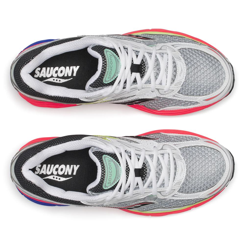 Chaussure de running Saucony ProGrid Omni 9 blanc et rouge – vue 4