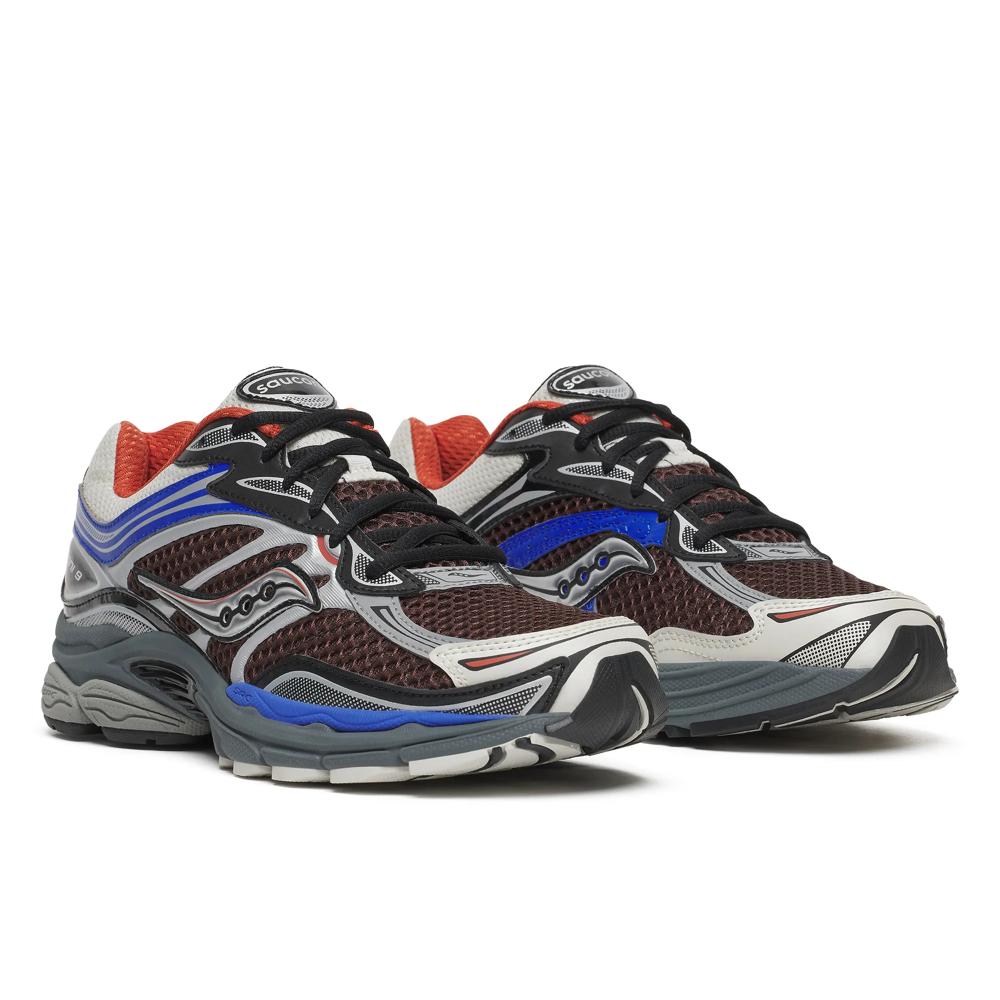 Chaussure de running Saucony ProGrid Omni 9 marron et argent – vue 3