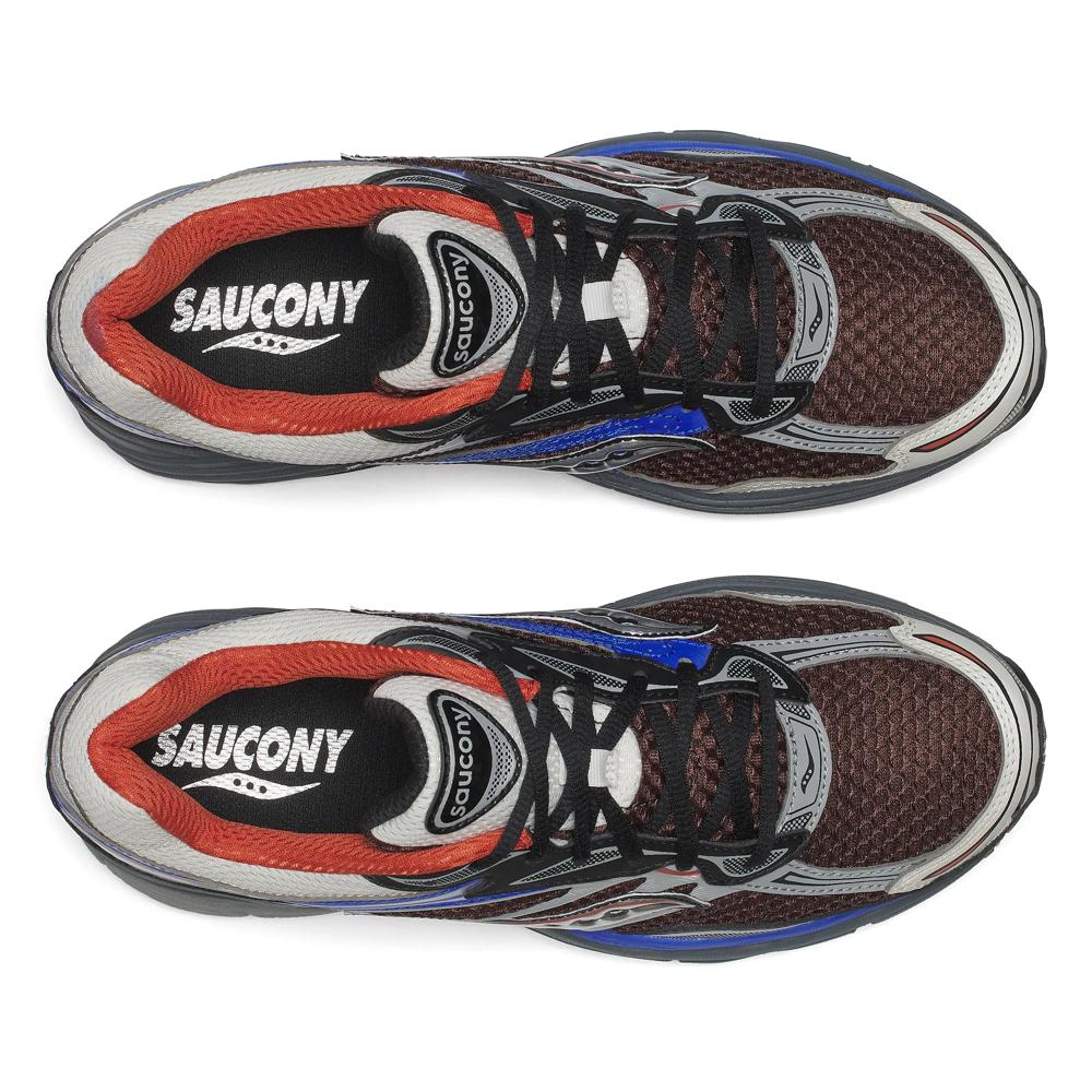 Chaussure de running Saucony ProGrid Omni 9 marron et argent – vue 4