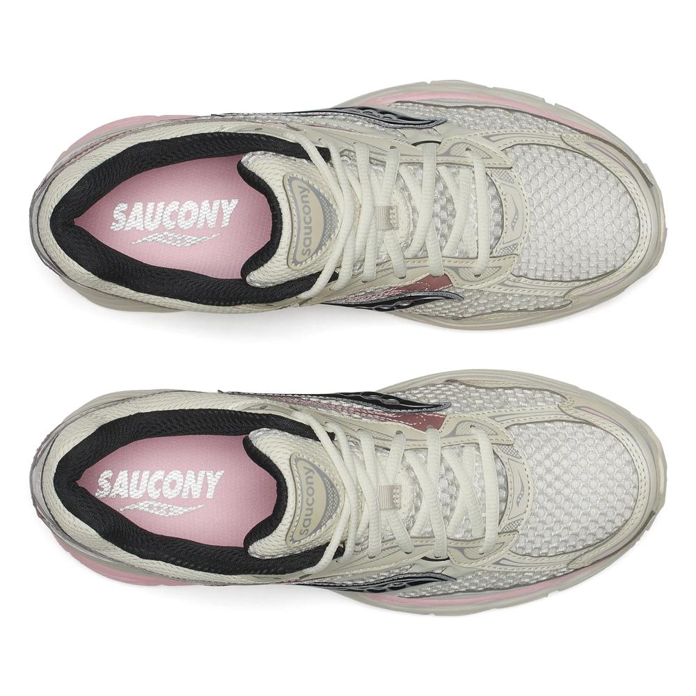 Chaussure de running Saucony ProGrid Omni 9 Femme rose et beige – vue 4