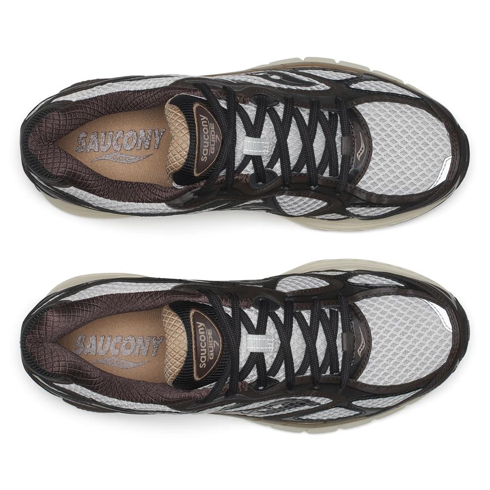 Chaussure de running Saucony ProGrid Guide 7 gris et marron – vue 4